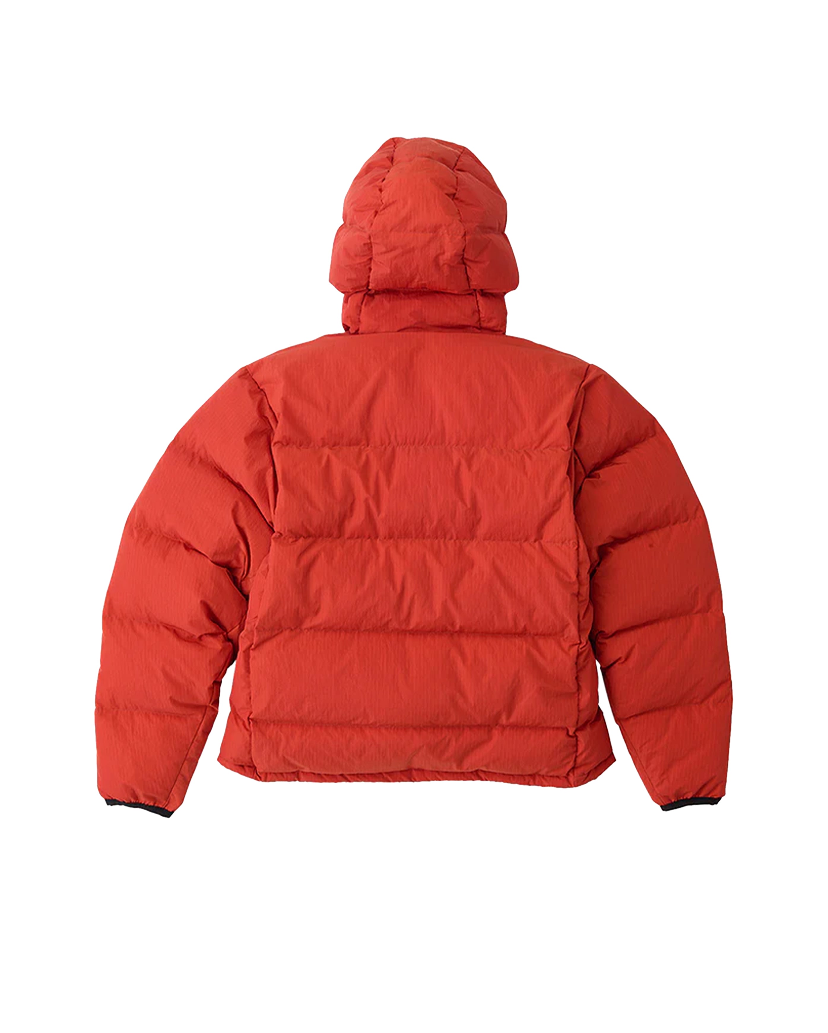 Down Puffer Hooded Jacket Burnt Red