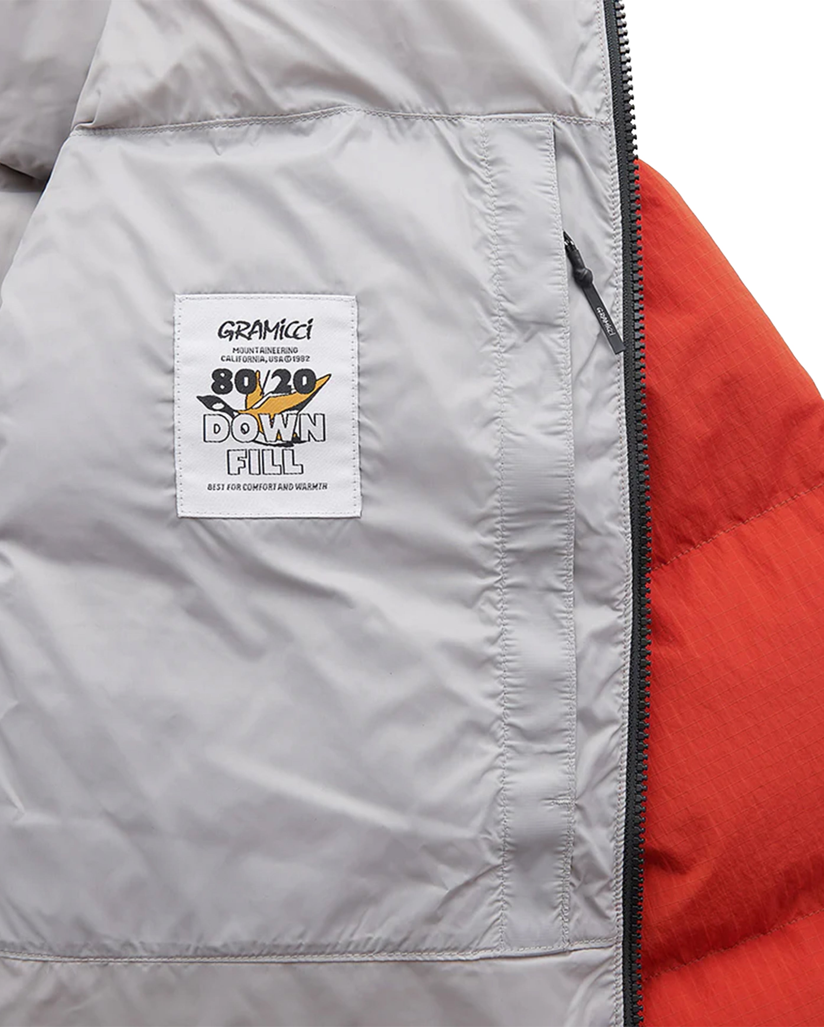 Down Puffer Hooded Jacket Burnt Red