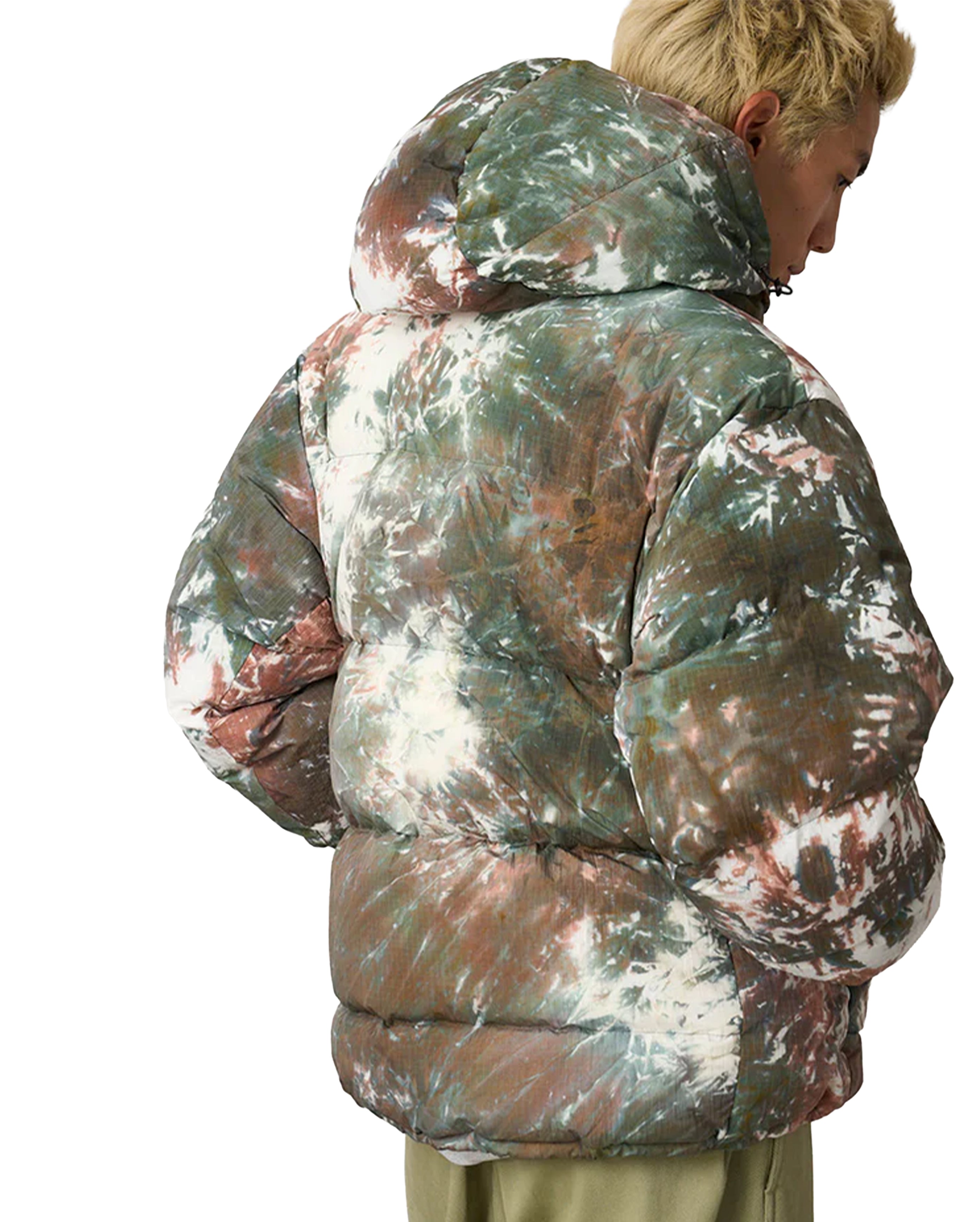 Down Puffer Hooded Jacket Tie-Dye - Starcowparis - 2