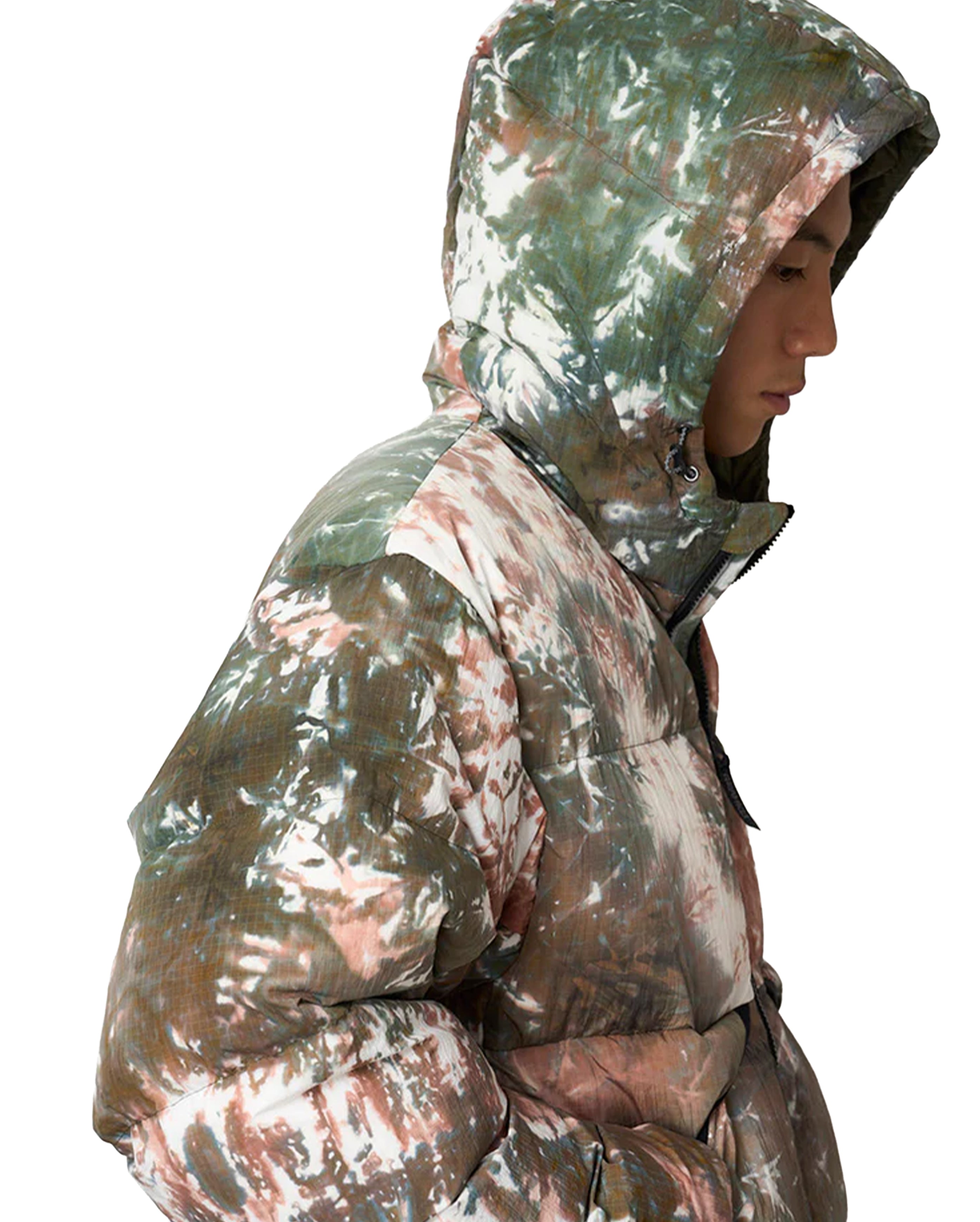 Down Puffer Hooded Jacket Tie-Dye - Starcowparis - 4