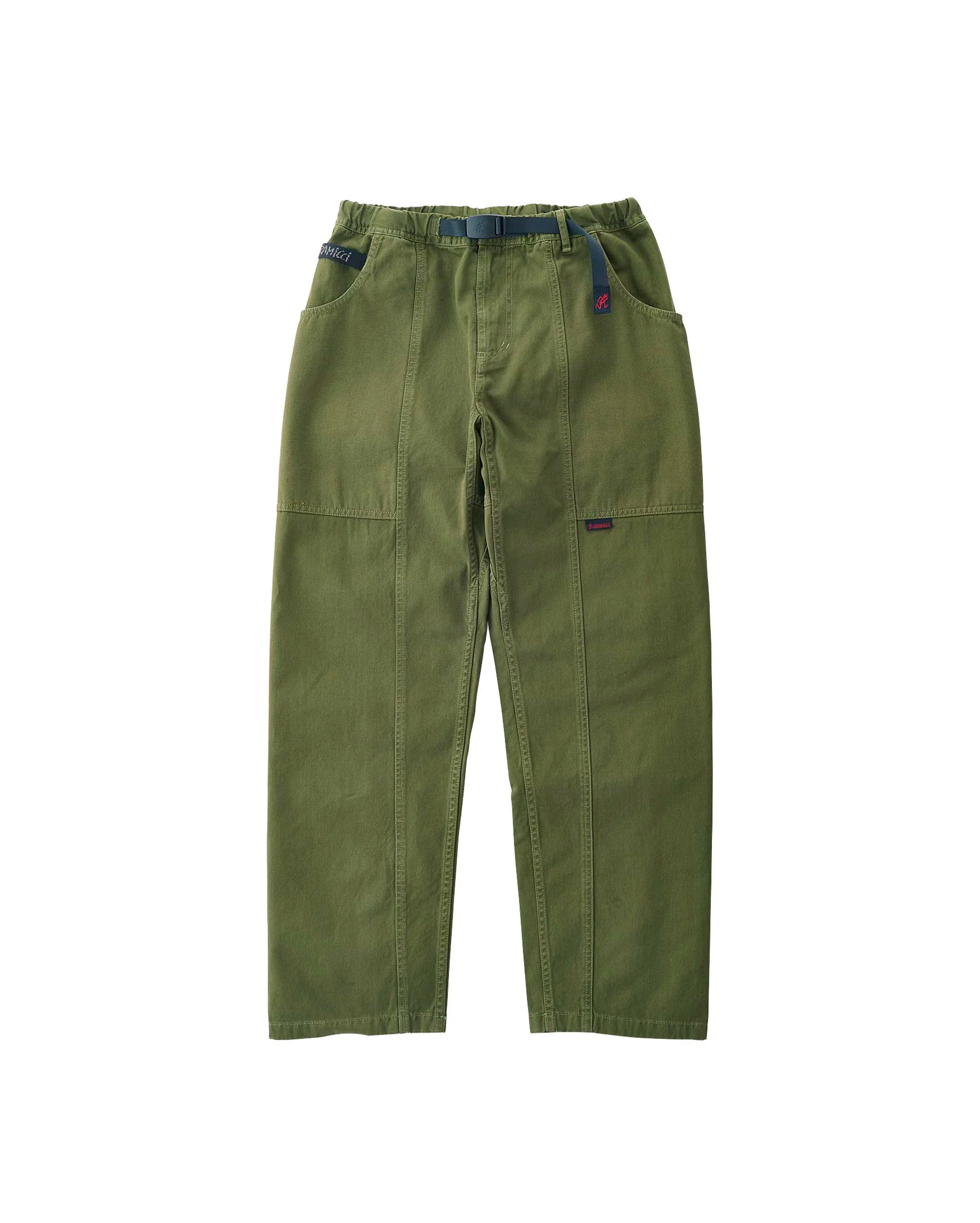 Lockere, taillierte Hose Oliv - Starcowparis - 1