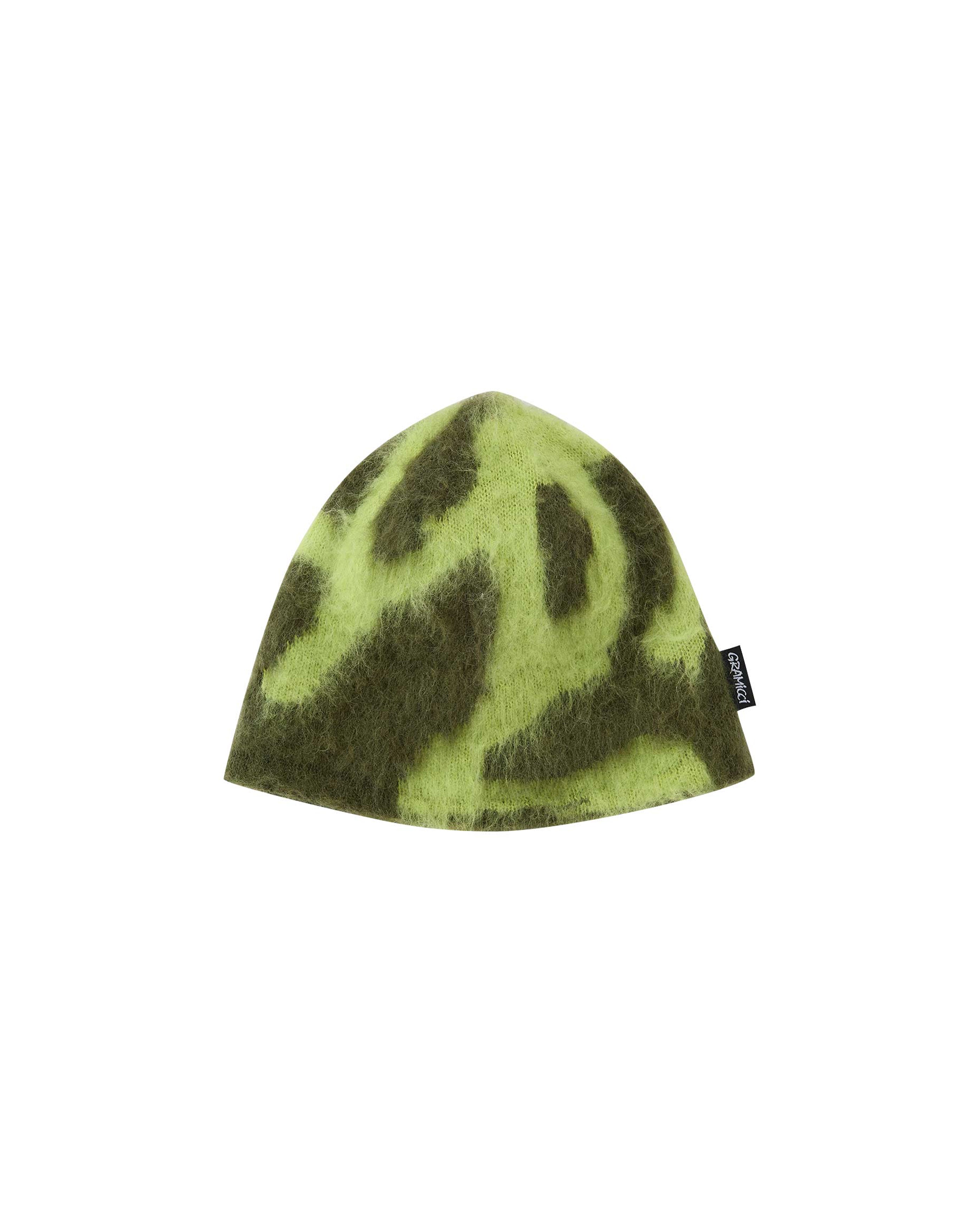 Mohair Burly Runningman Beanie Chartreuse - Starcowparis - 1