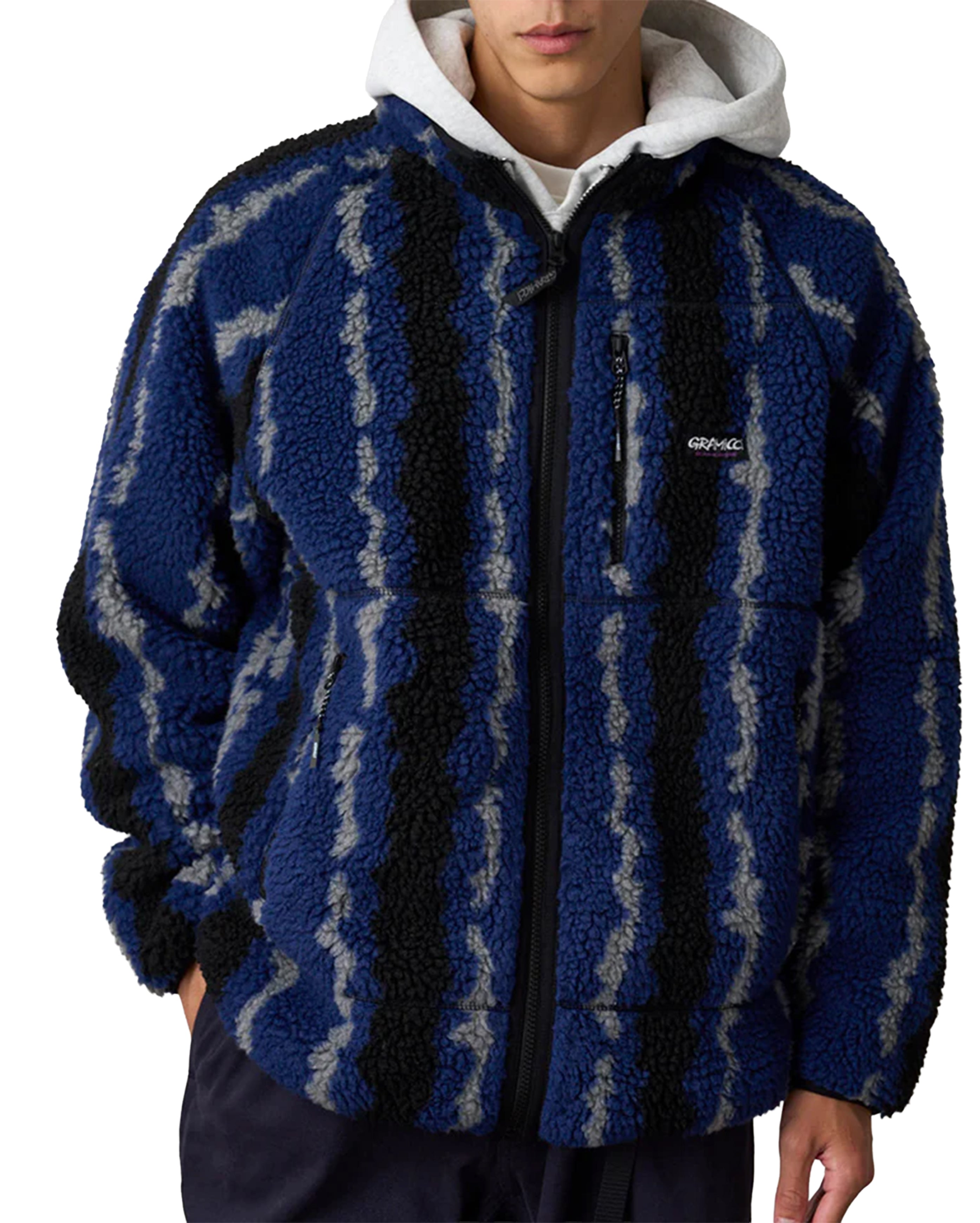 Ripple Sherpa Jacket Navy