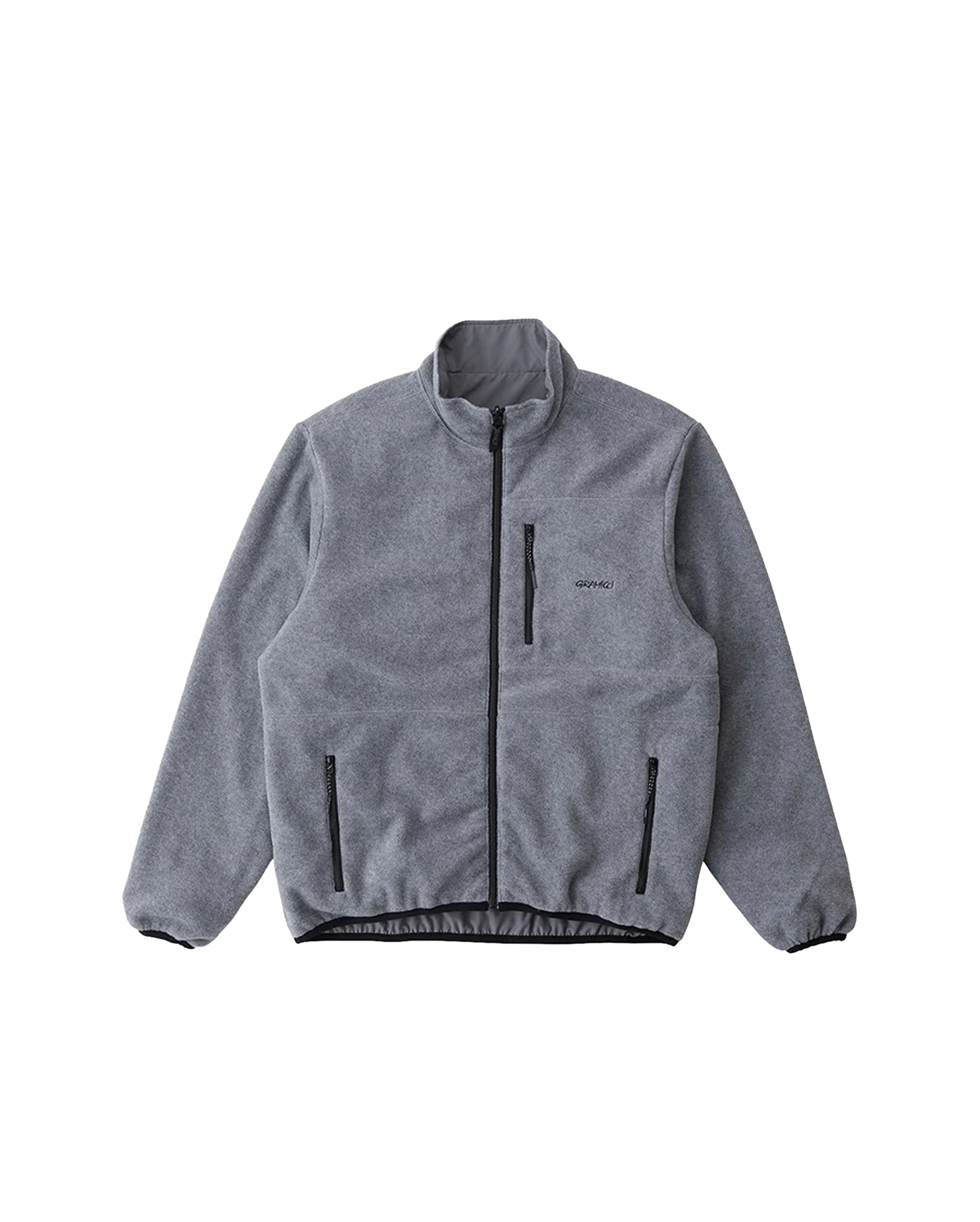 Thermal Fleece Reversible Jacket Heather Grey