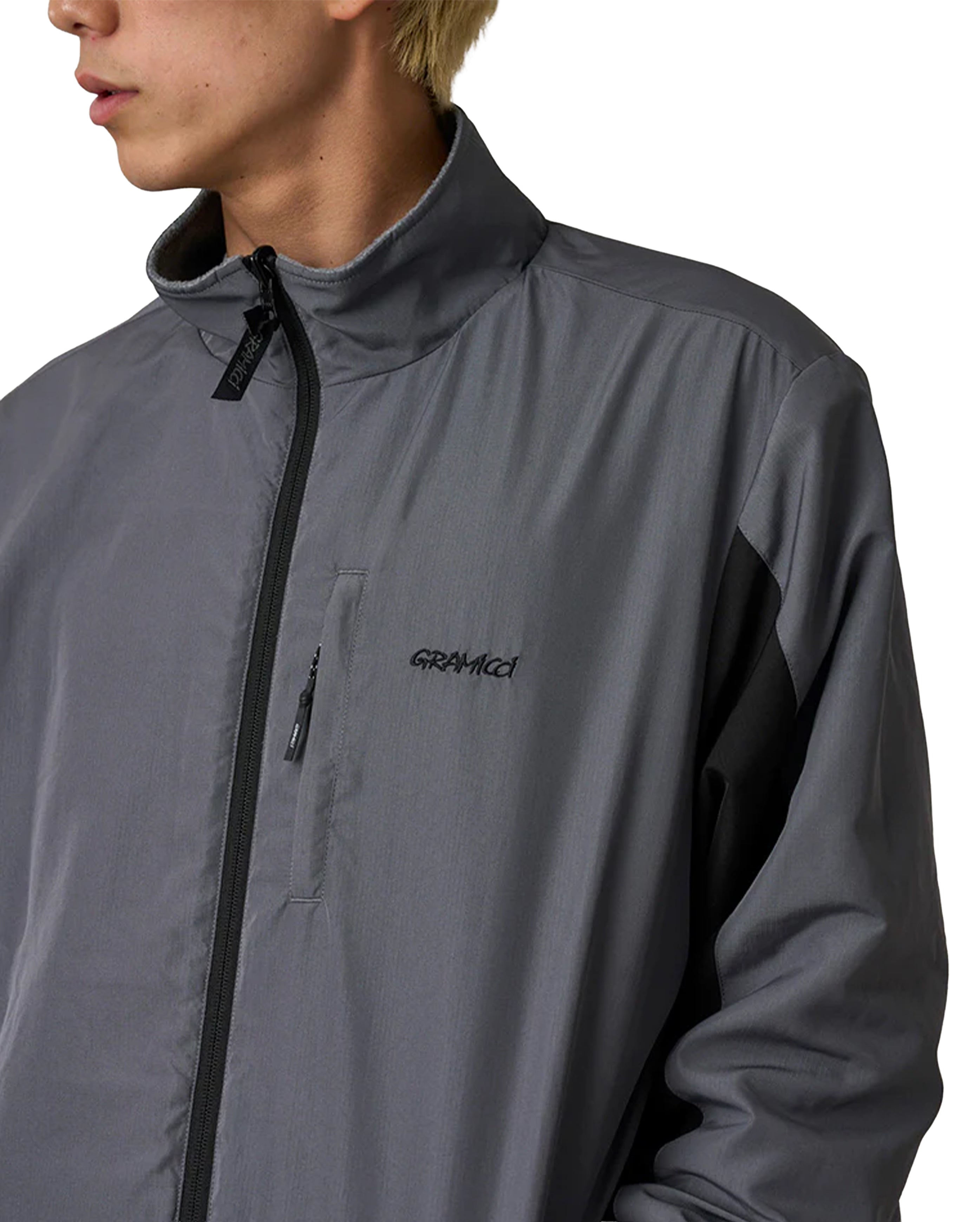 Thermal Fleece Reversible Jacket Heather Grey