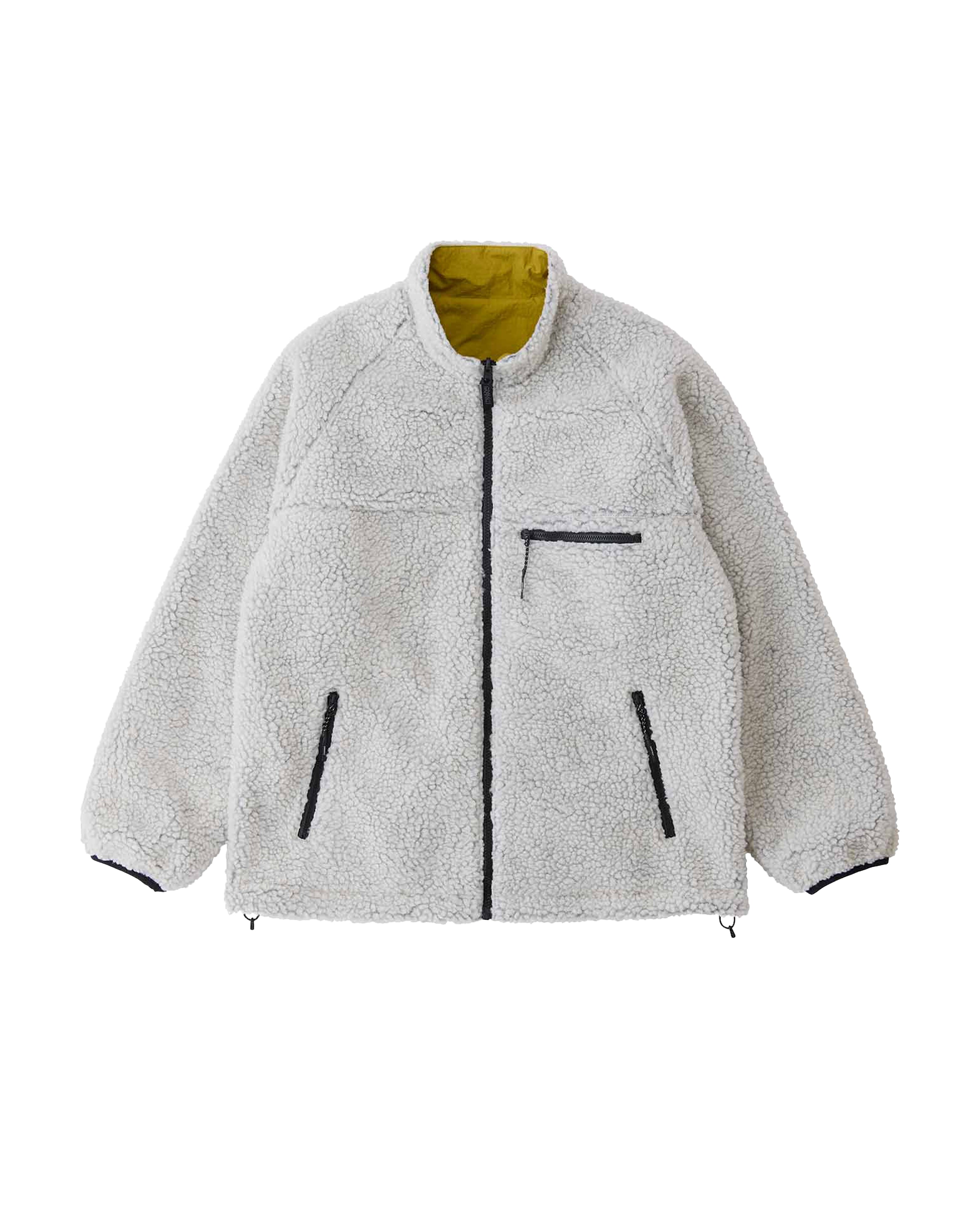 Thermal Fleece Reversible Jacket Natural Chartreuse - Starcowparis - 2