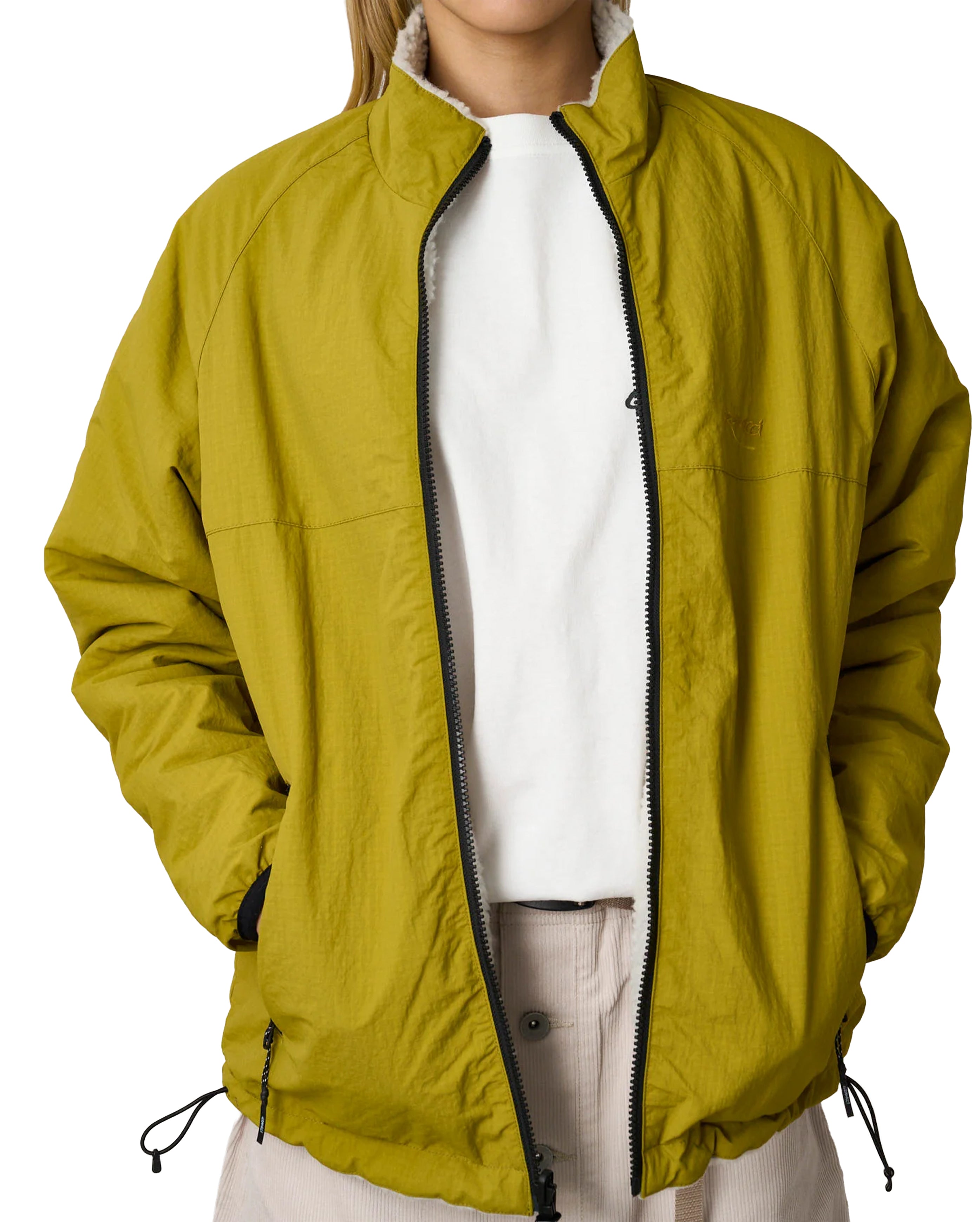 Thermal Fleece Reversible Jacket Natural Chartreuse - Starcowparis - 3