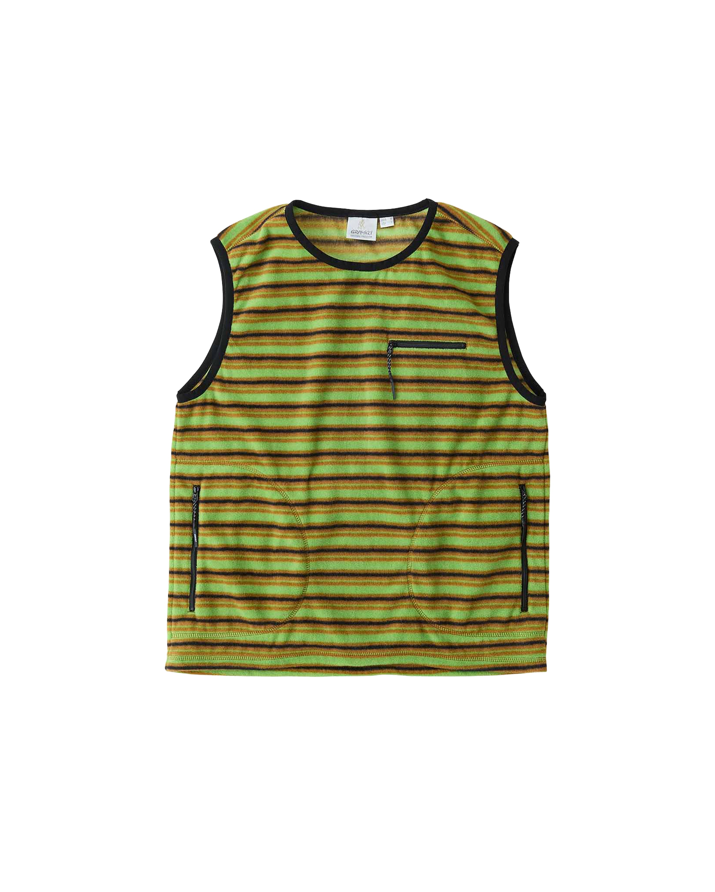 Thermal Fleece W'S Pullover Chartreuse Stripe