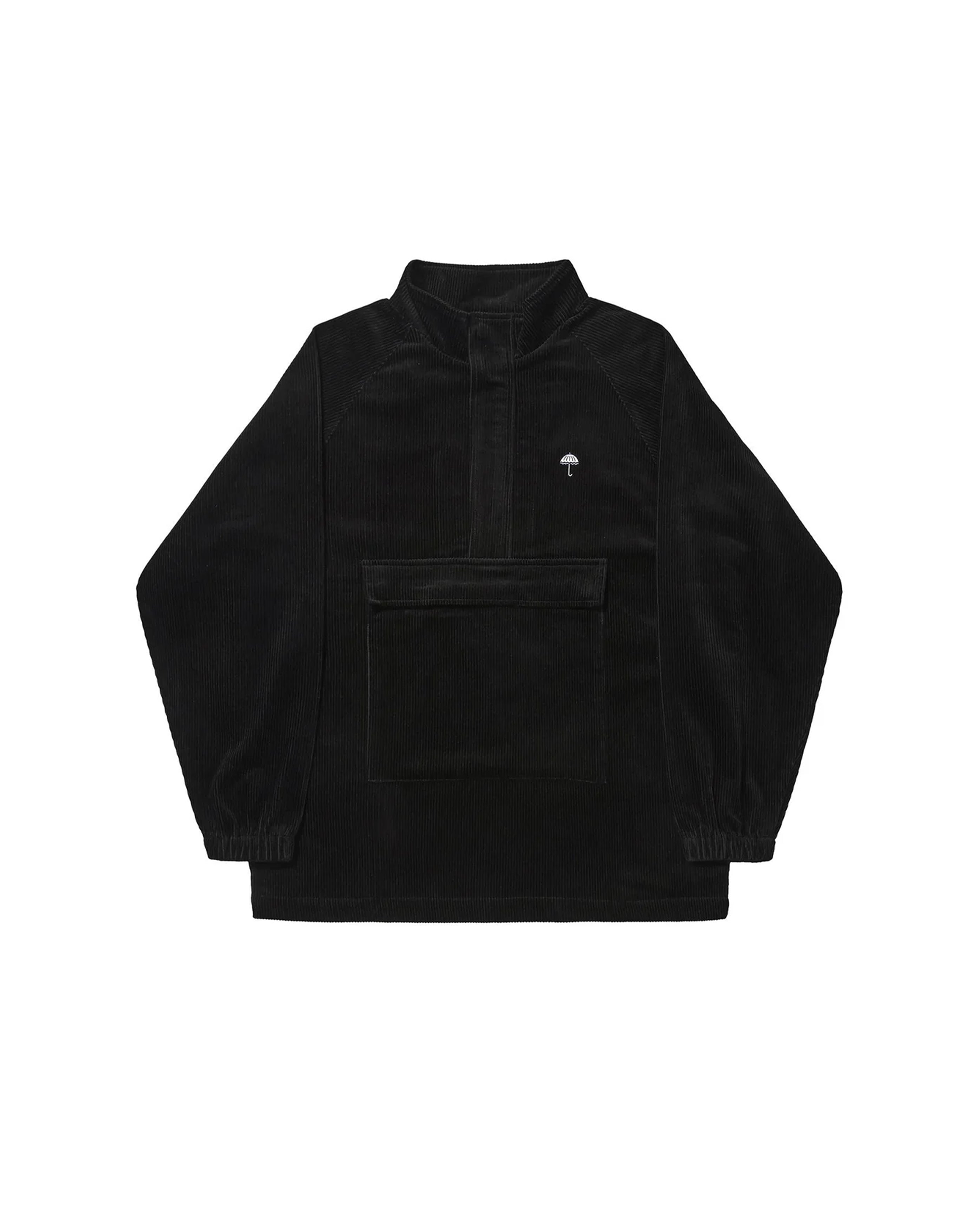 Classic Corduroy Quarter Zip Jacket Black
