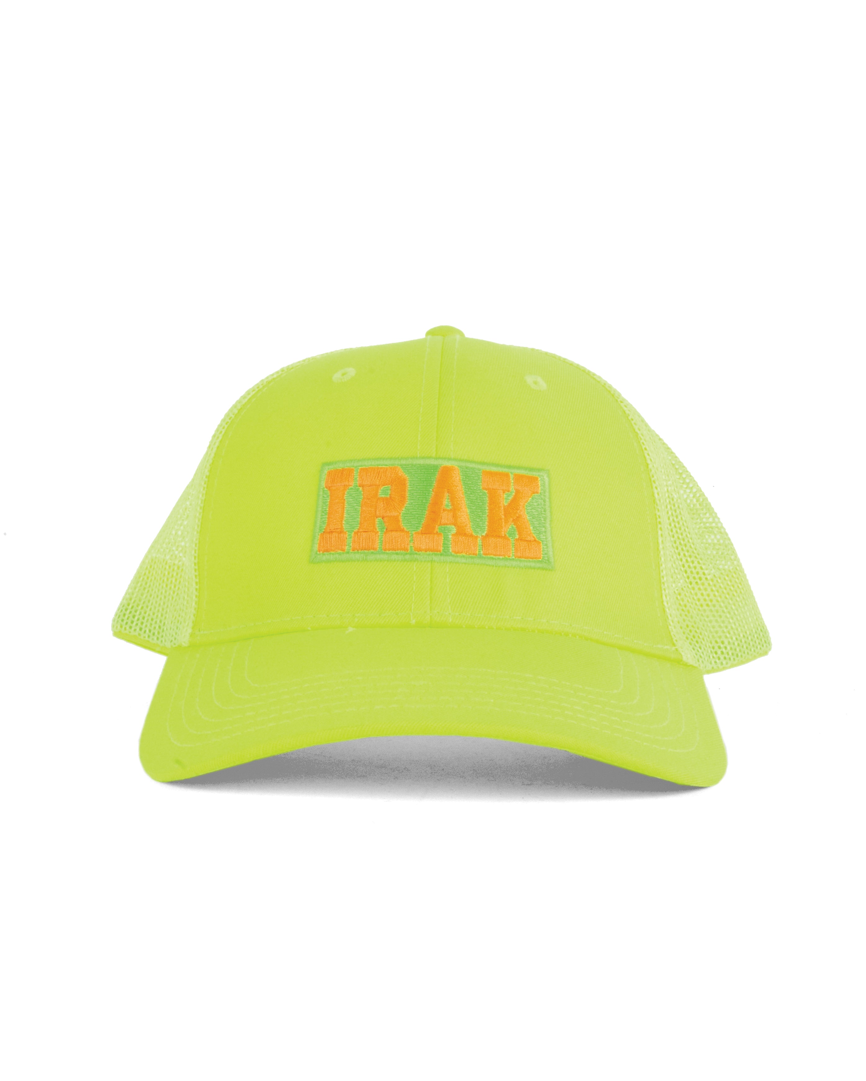 Neon Irak Trucker Hat Neon Yellow
