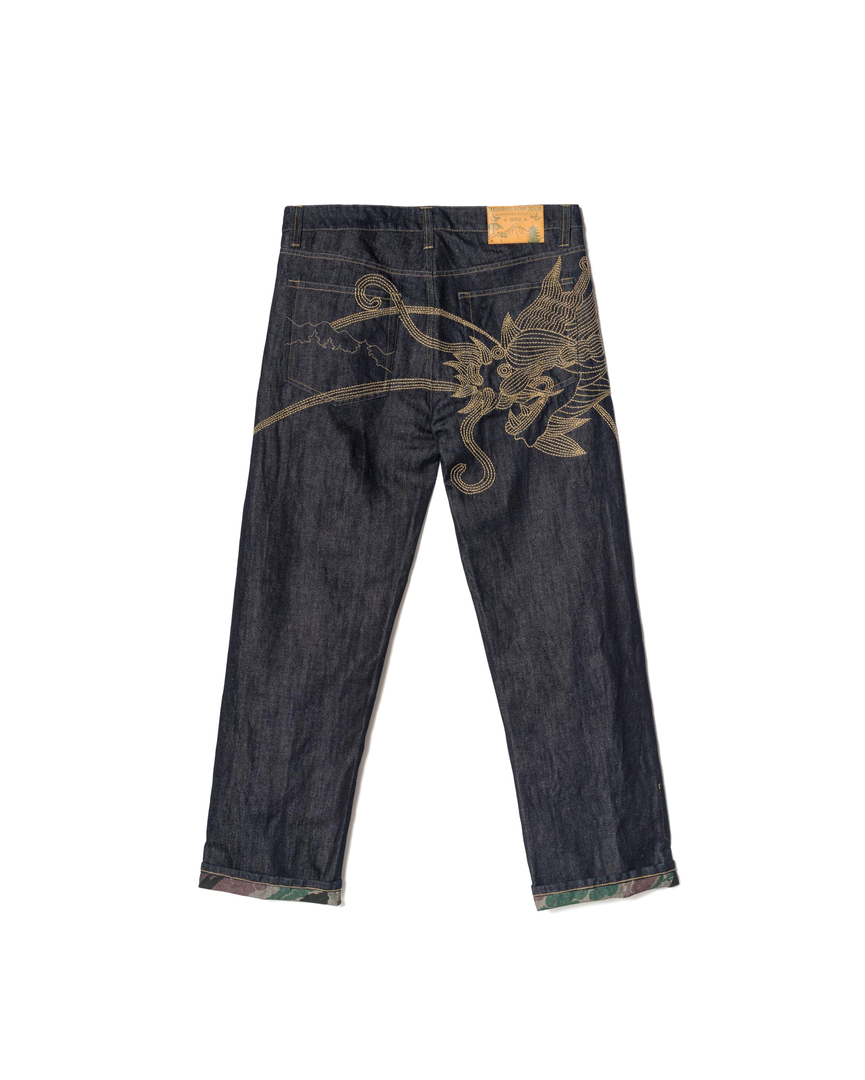 Dragon Hemp Denim Jeans Indigo
