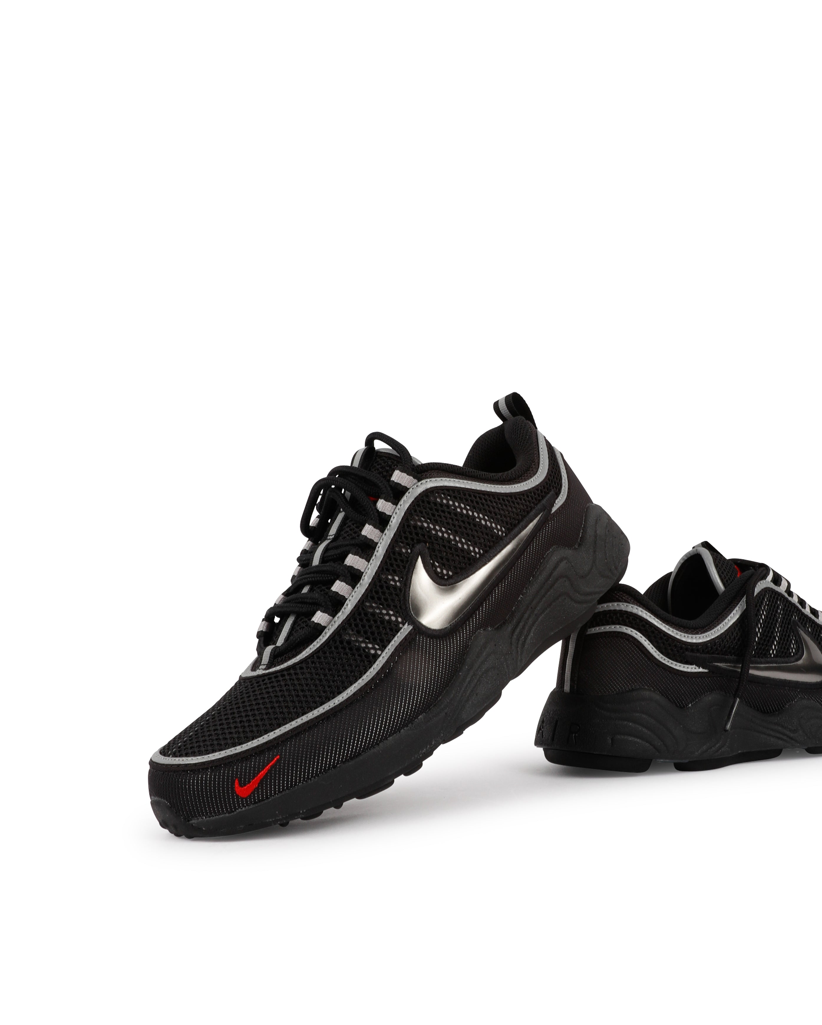 Nike-Air Zoom Spiridon Black Metallic Silver-Starcowparis