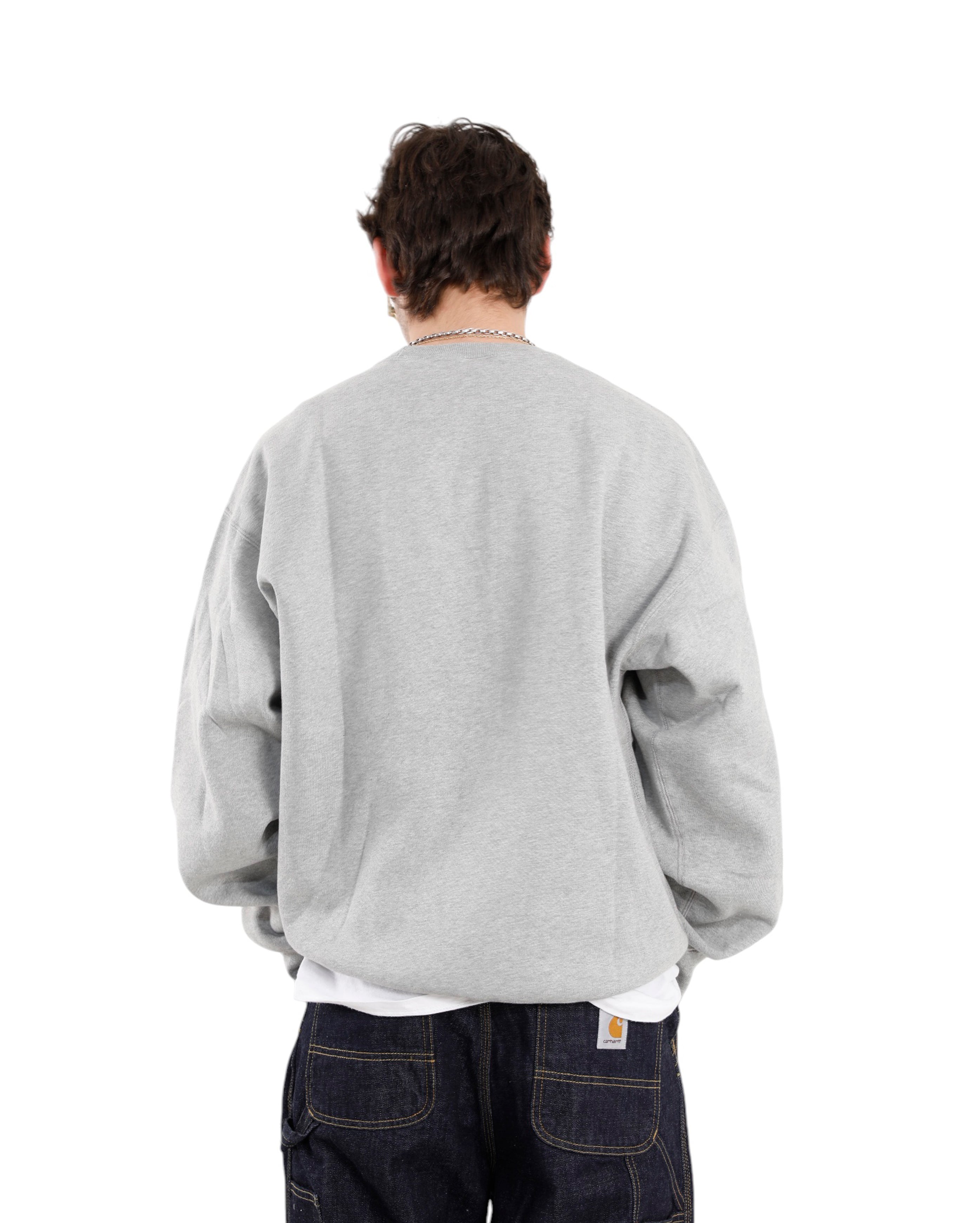 Solo Swoosh Crewneck Dark Grey Heather - Starcowparis