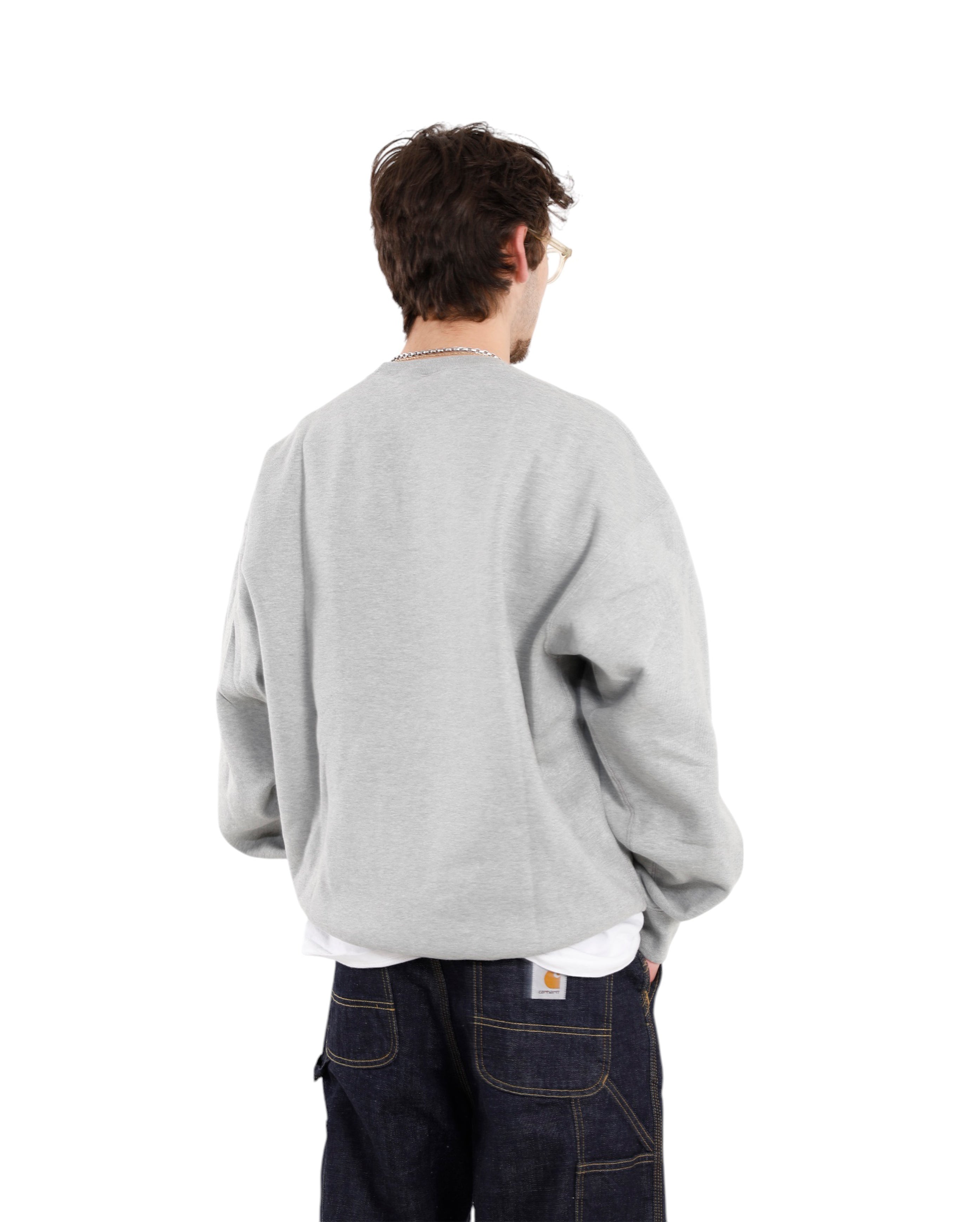 Solo Swoosh Crewneck Dark Grey Heather - Starcowparis