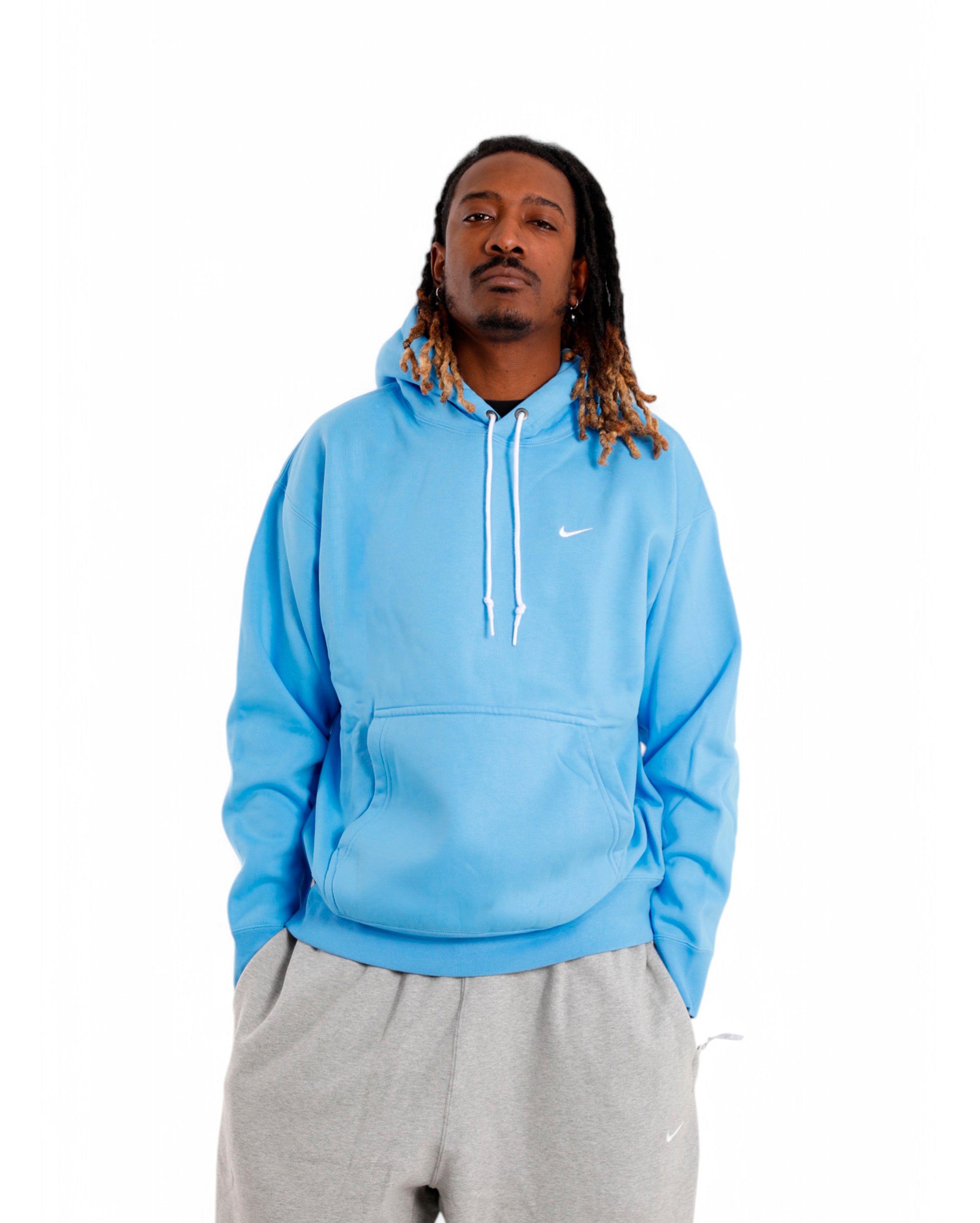 Nike-Solo Swoosh Fleece Hoodie University Blue-Starcowparis - Starcowparis - 2