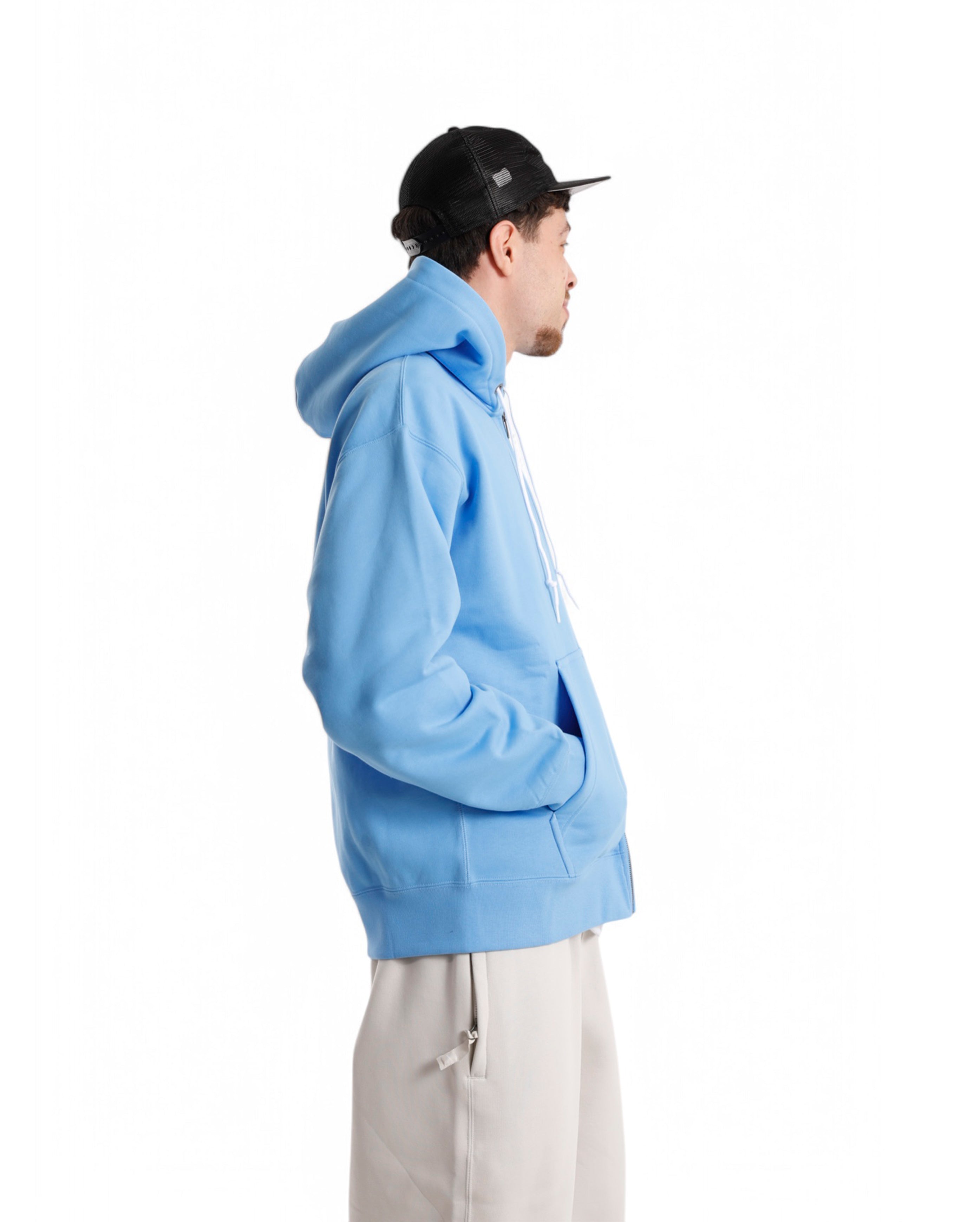 Nike-Solo Swoosh Hoodie Full-Zip University Blue-Starcowparis