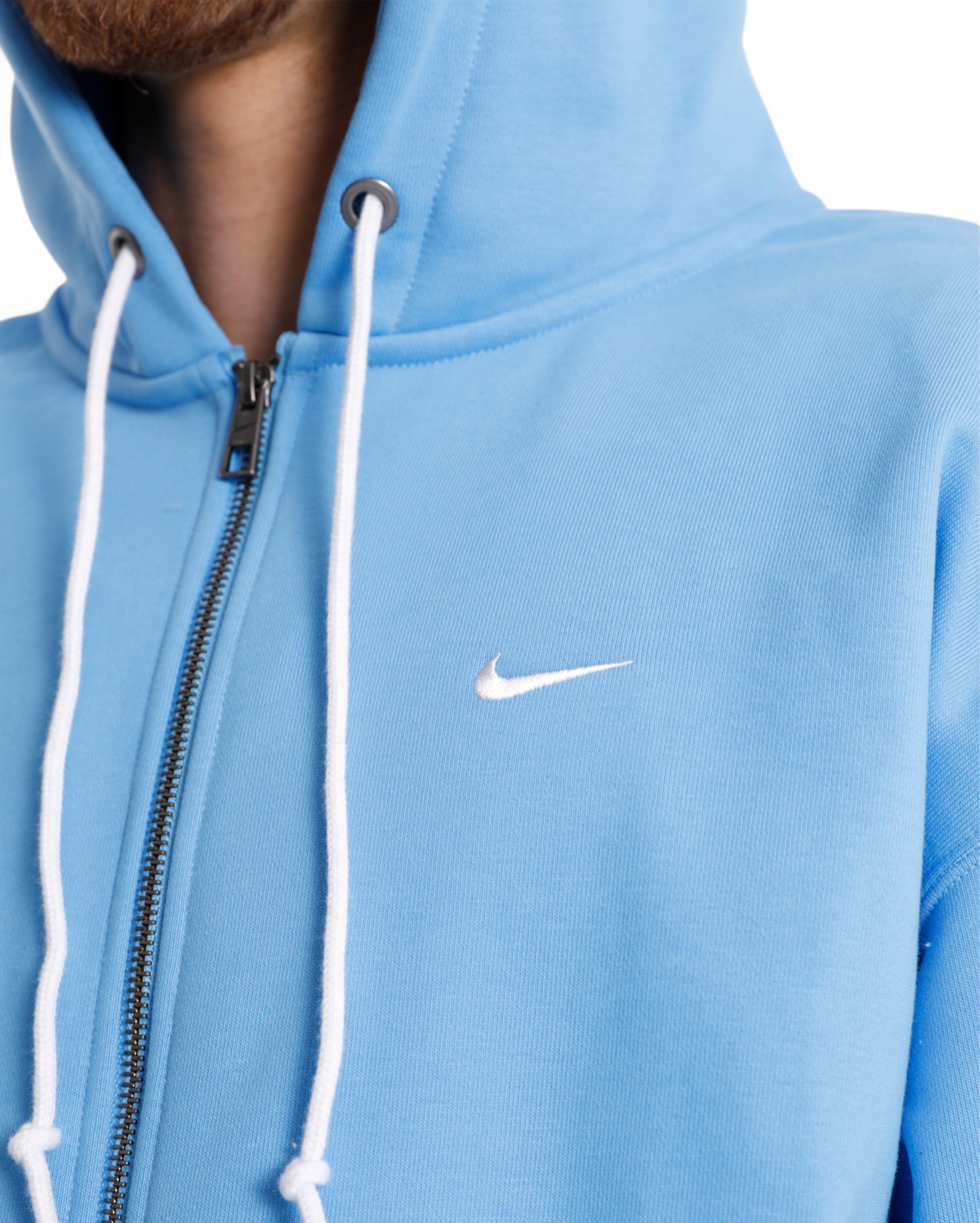 Nike-Solo Swoosh Hoodie Full-Zip University Blue-Starcowparis