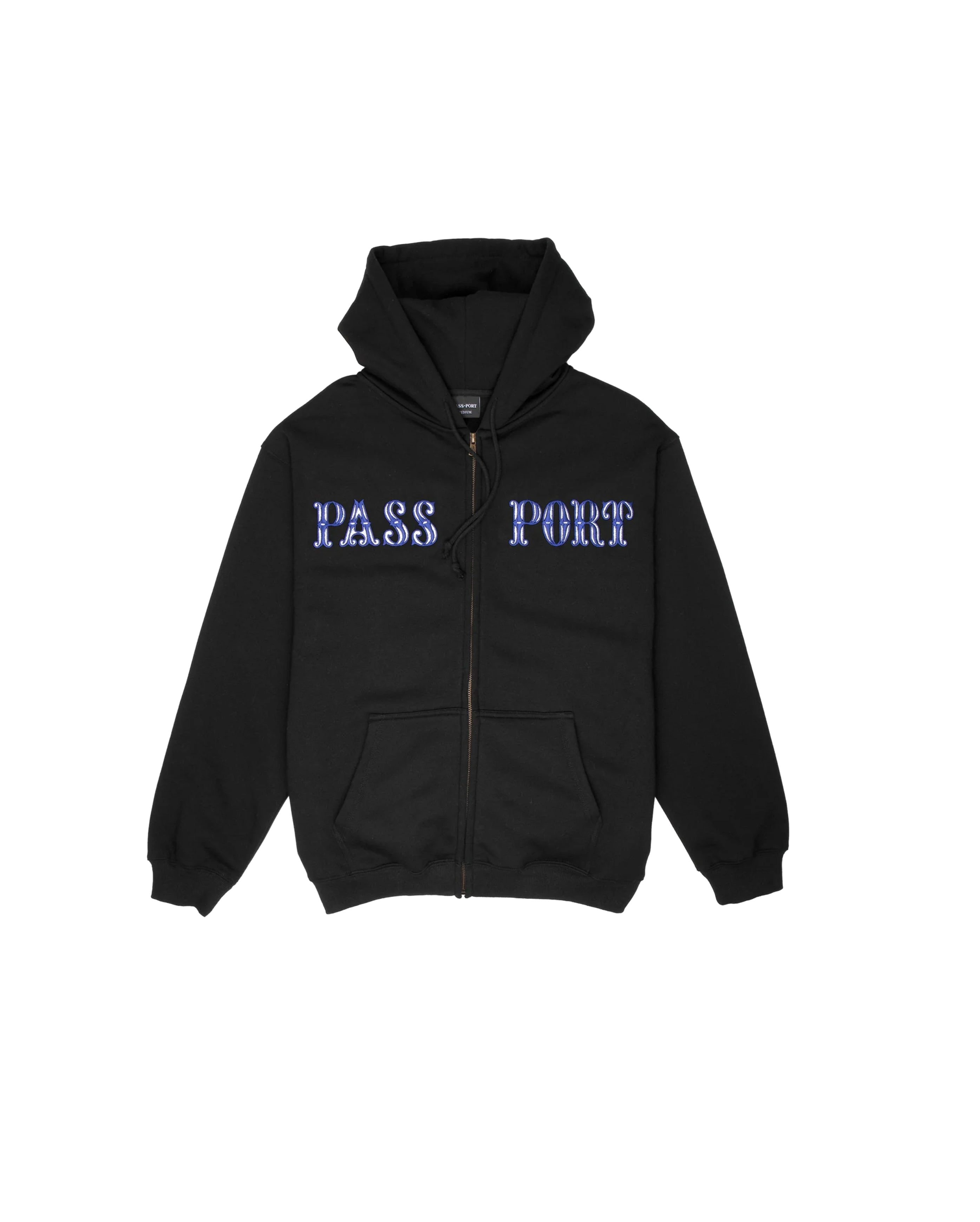 Glint Zip Hoodie Black