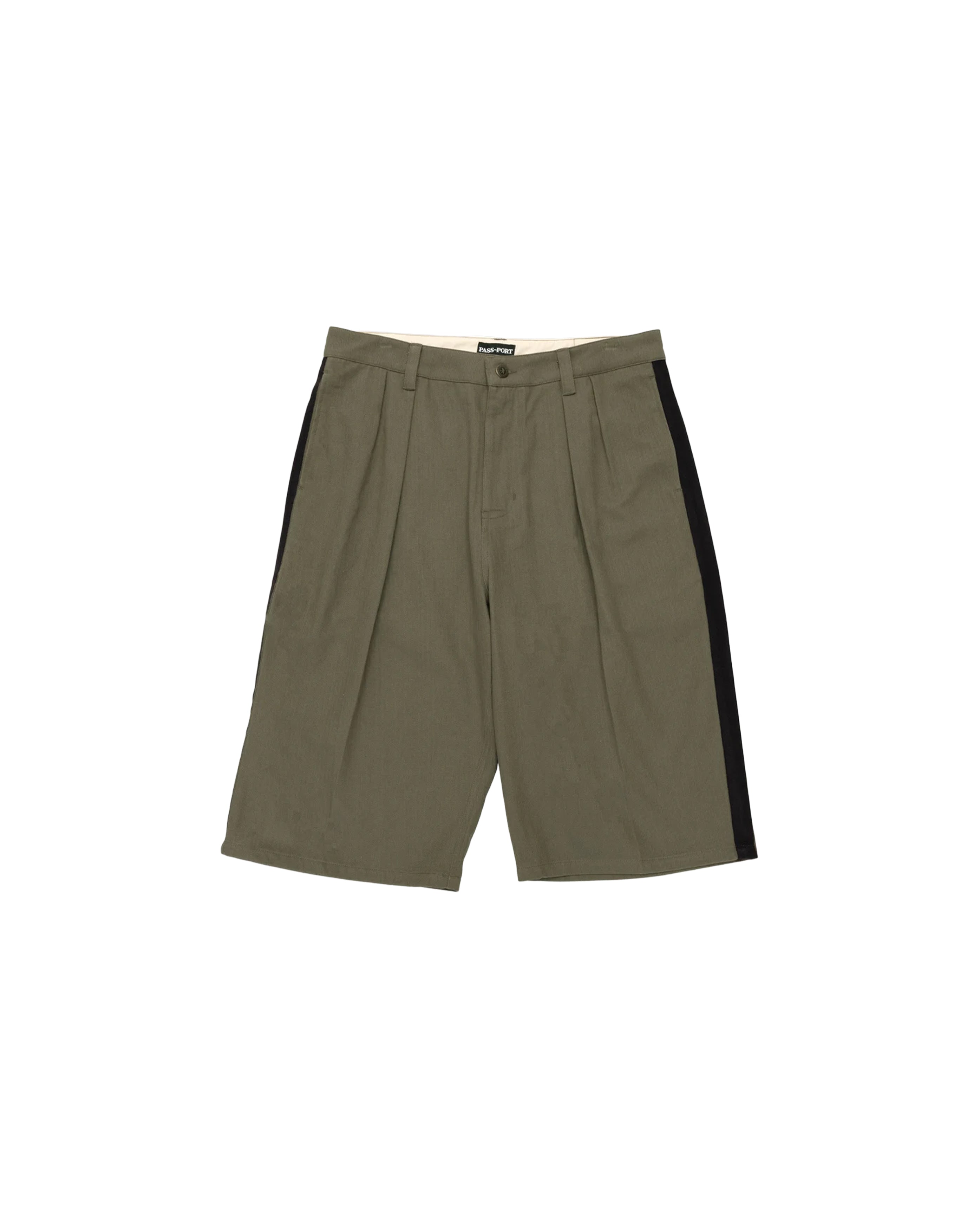 Herringbone Leagues Club Stripe Short Olive - Starcowparis - 1