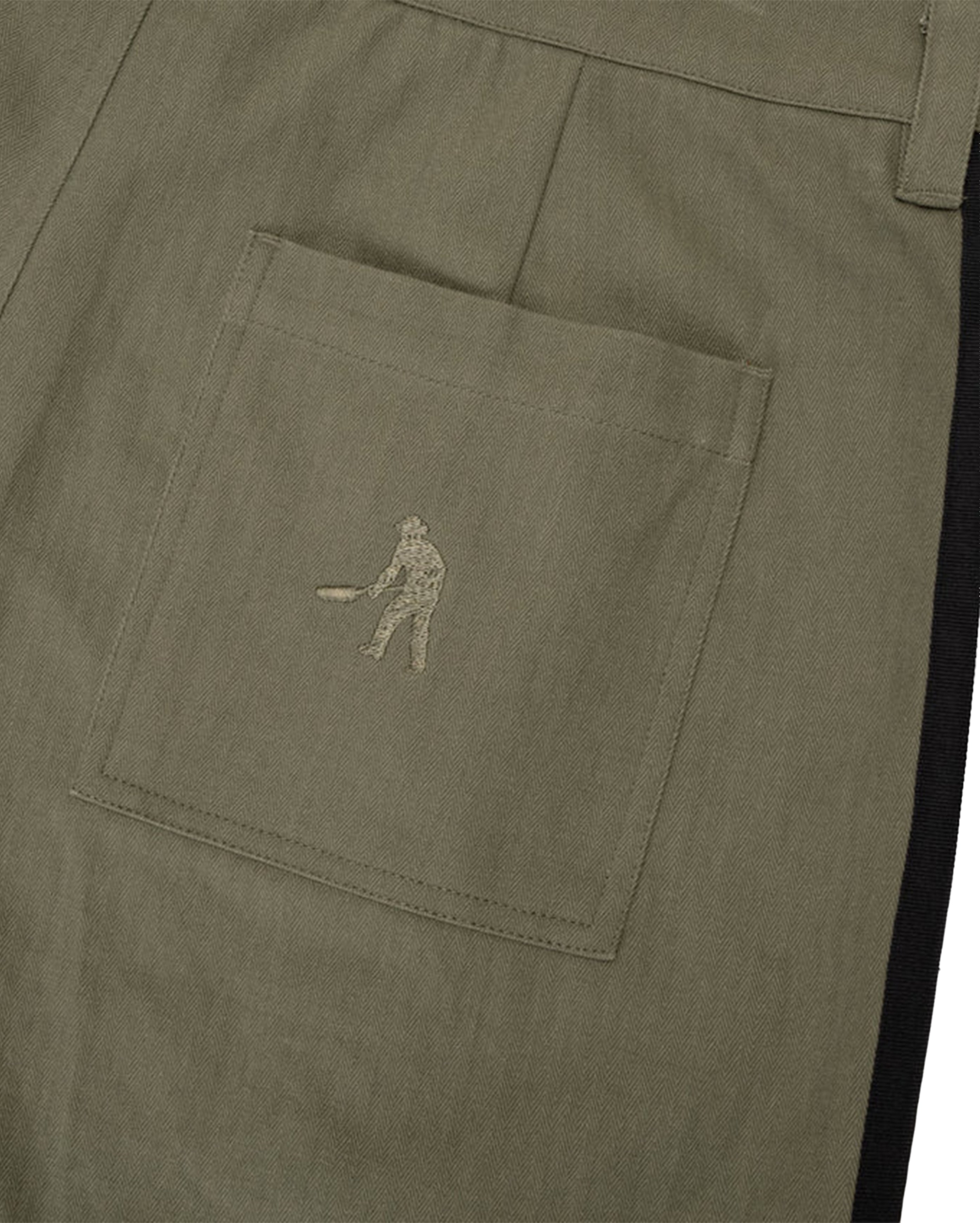 Herringbone Leagues Club Stripe Short Olive - Starcowparis - 4