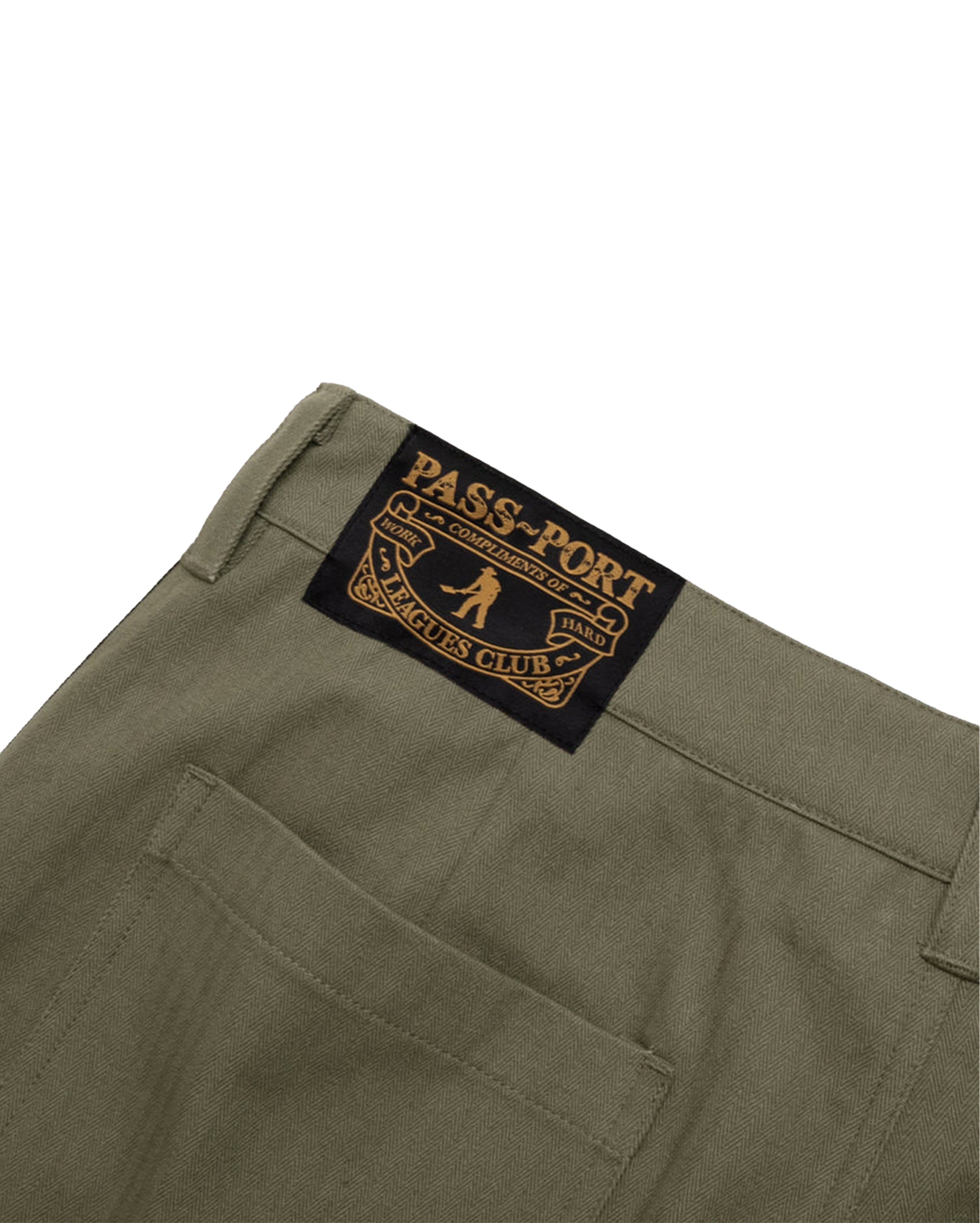 Herringbone Leagues Club Stripe Short Olive - Starcowparis - 3