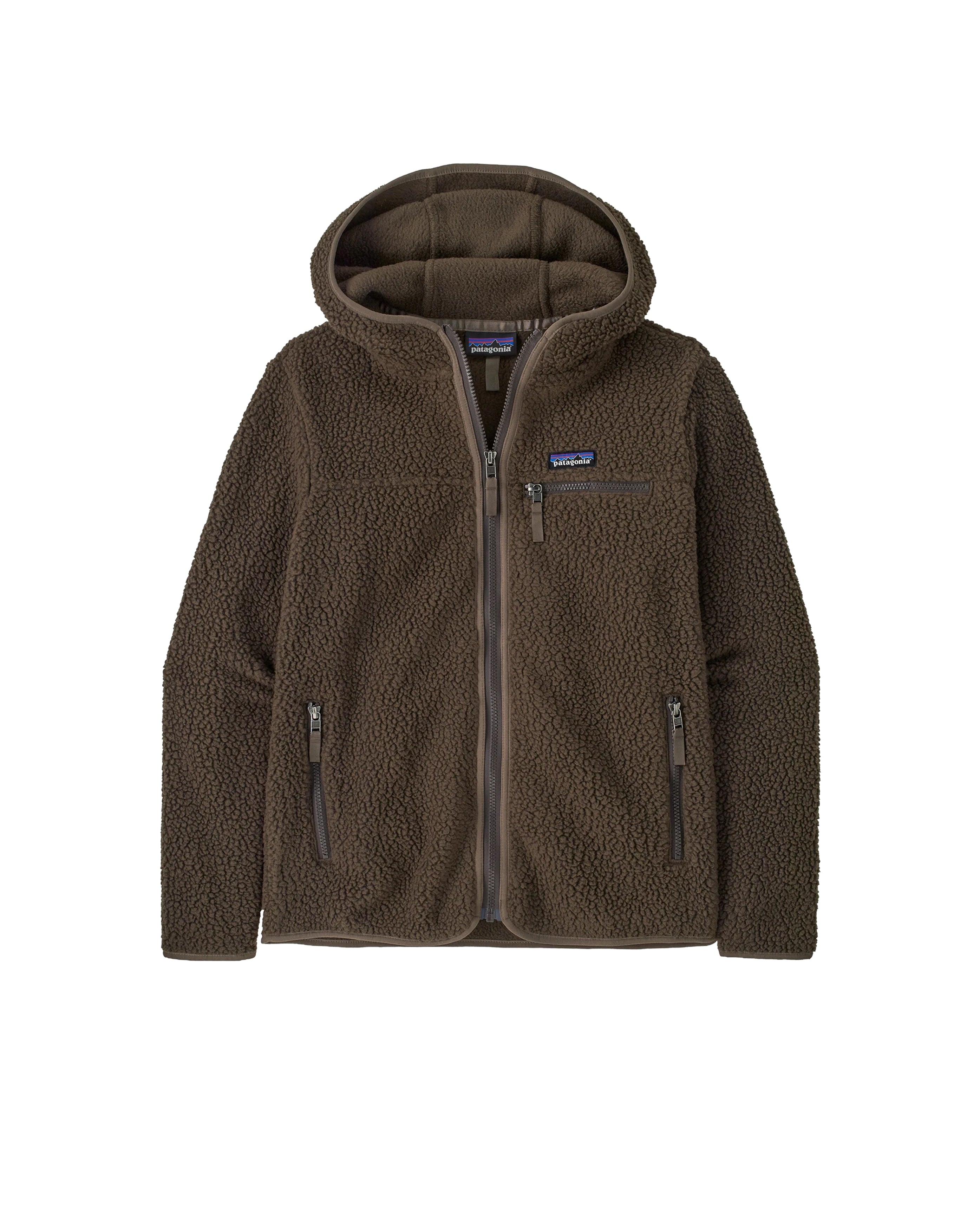 Hoodie Retro Pile Otter Brown Femme - Starcowparis - 1