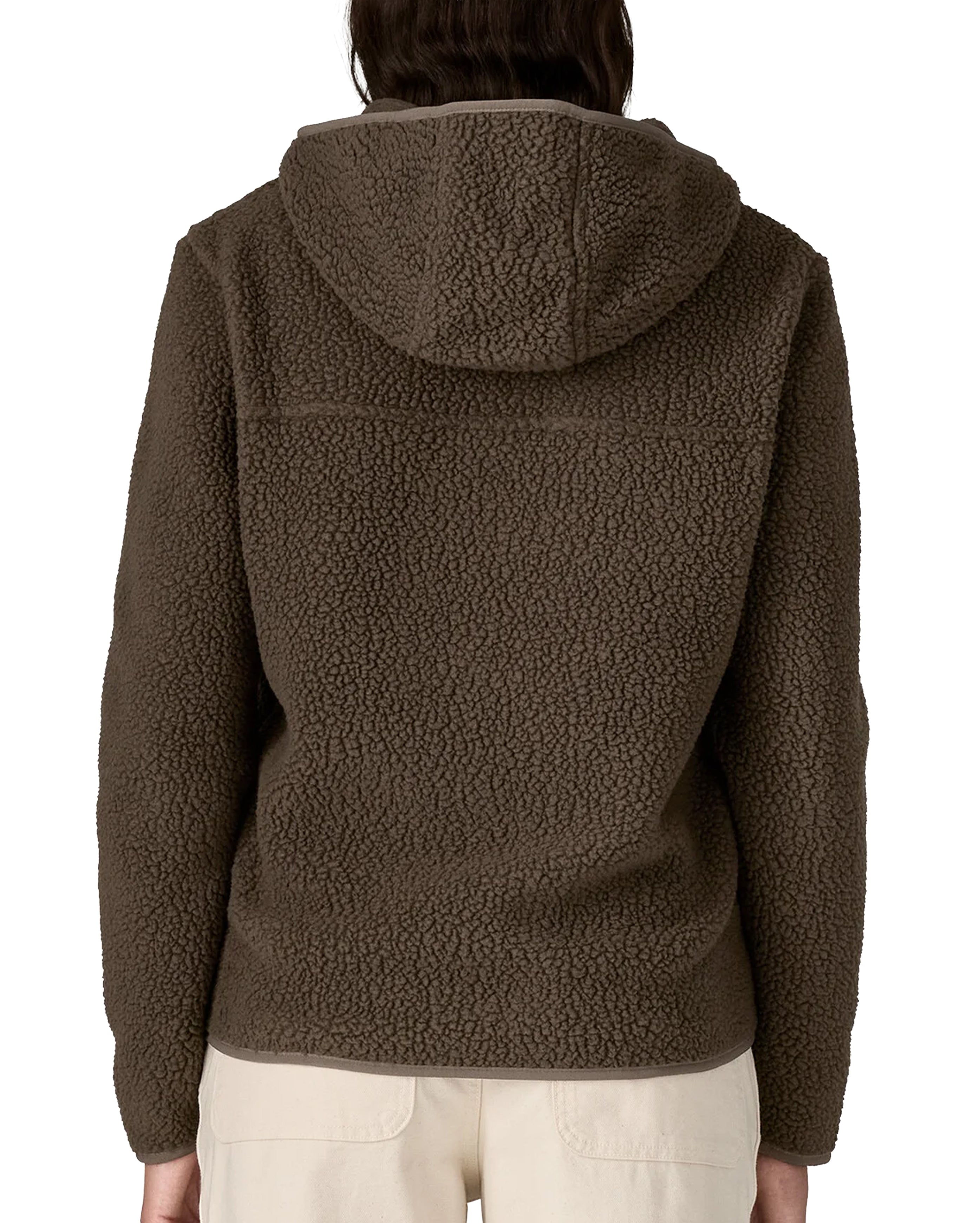 Hoodie Retro Pile Otter Brown Femme - Starcowparis - 3