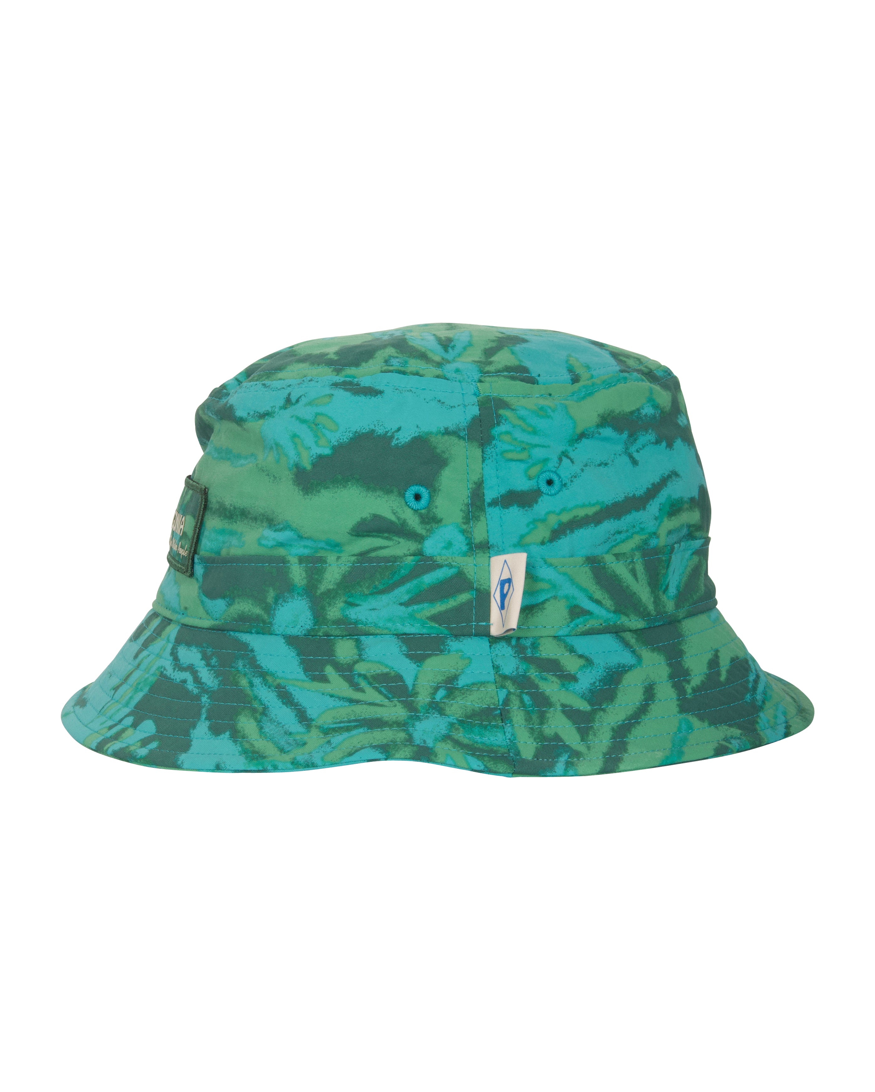 Wavefarer Bucket Hat Cliffs and Waves Conifer Green - Starcowparis