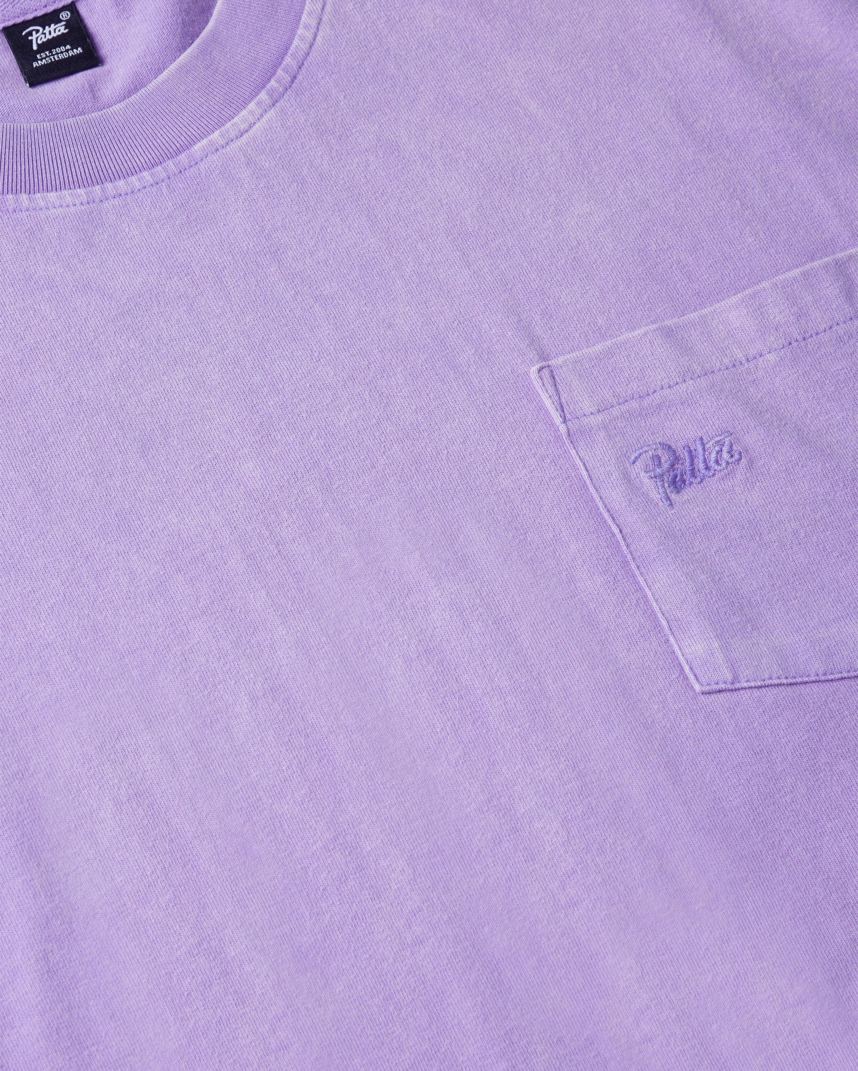 Patta-Basic Washed Pocket T-Shirt Paisley Purple-Starcowparis