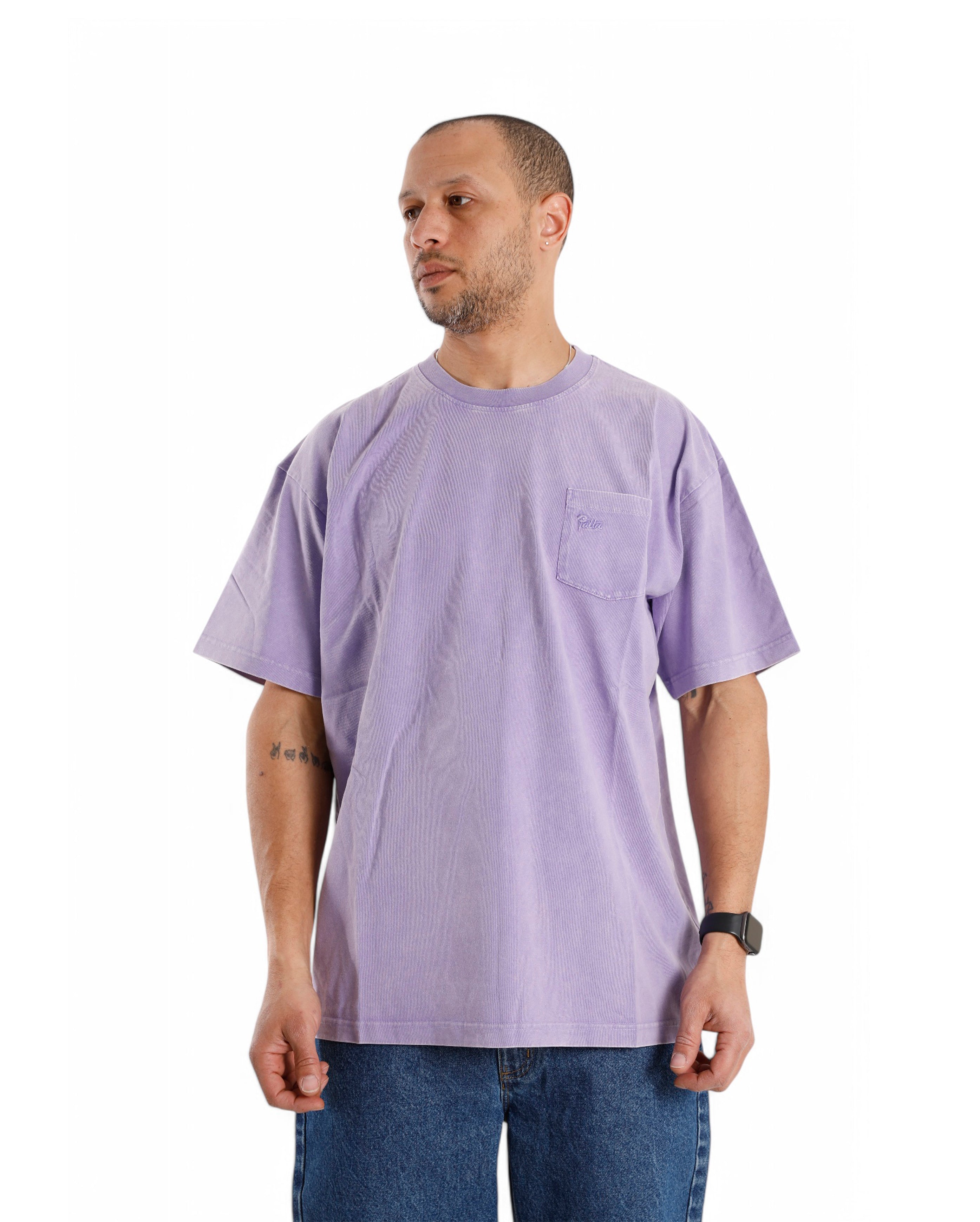 Patta-Basic Washed Pocket T-Shirt Paisley Purple-Starcowparis
