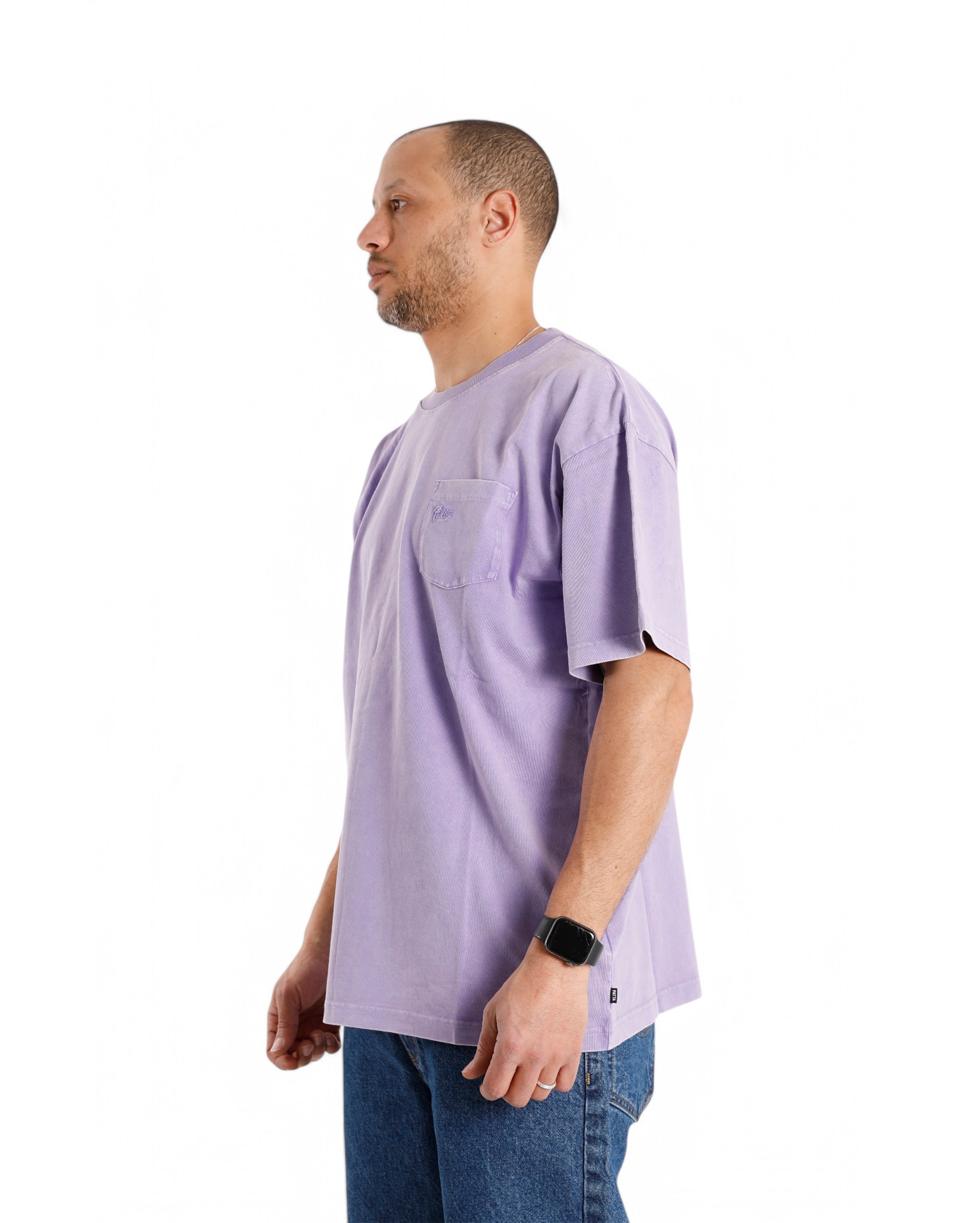 Patta-Basic Washed Pocket T-Shirt Paisley Purple-Starcowparis
