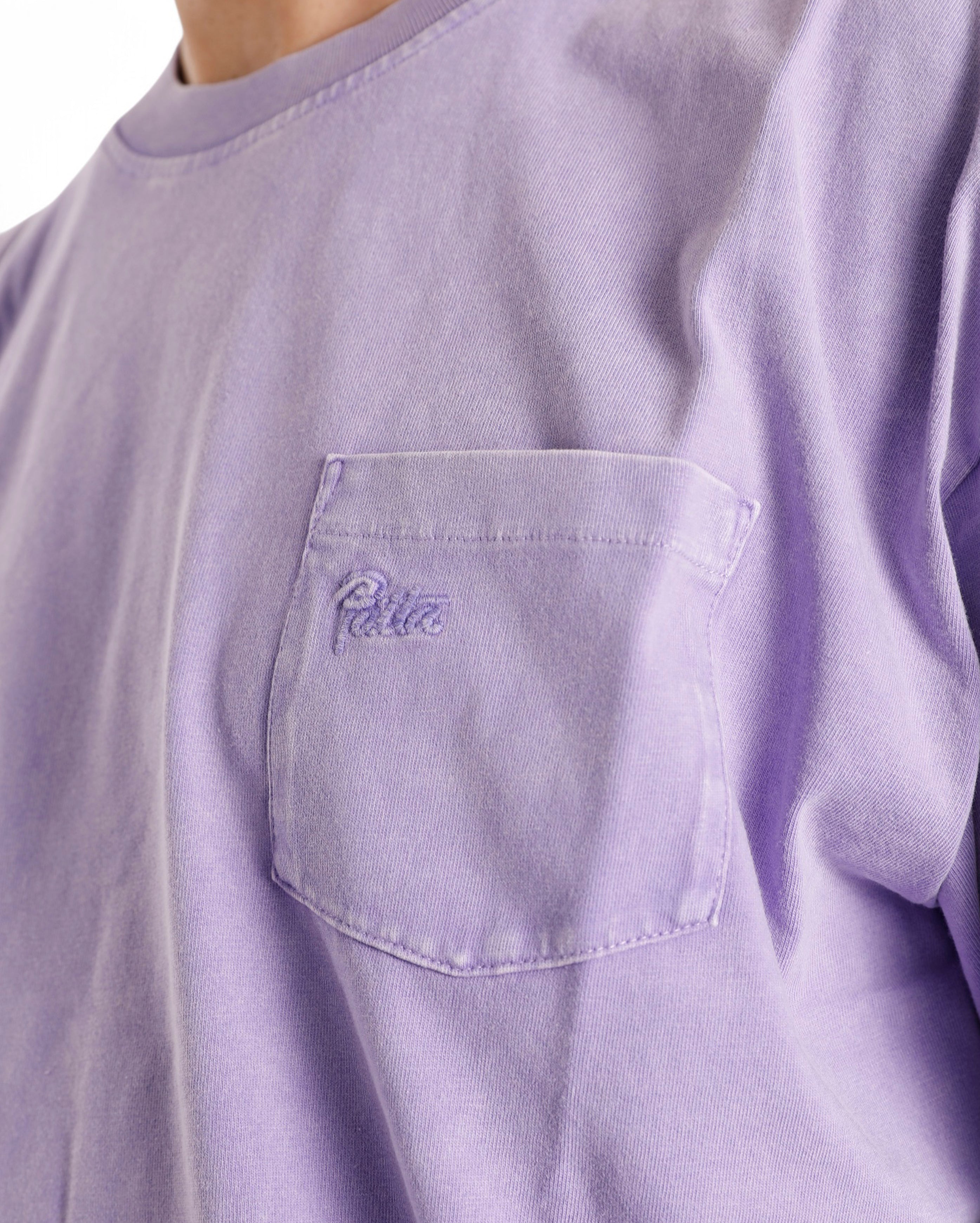 Patta-Basic Washed Pocket T-Shirt Paisley Purple-Starcowparis