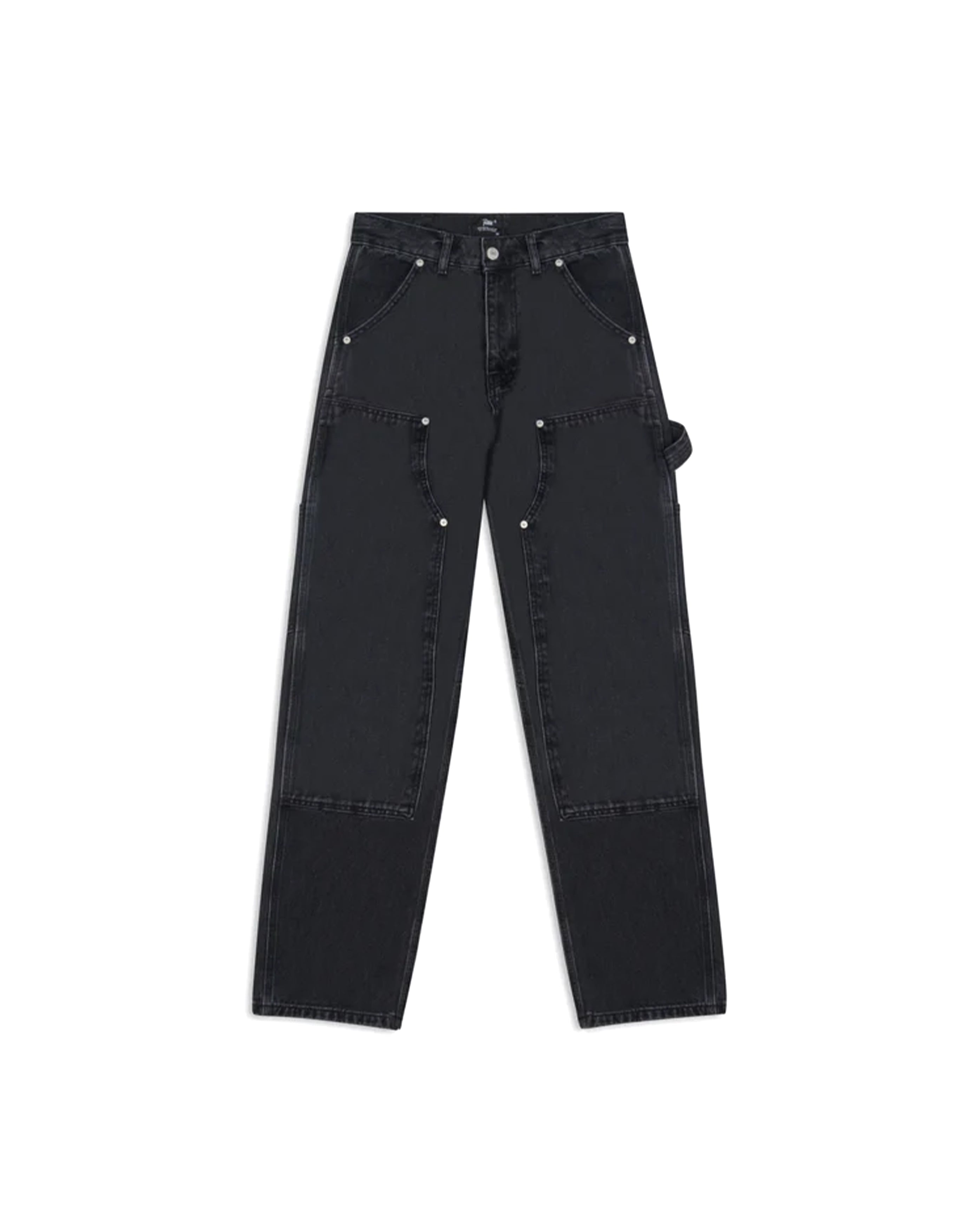 Patta-Double Knee Denim Pants Black-Starcowparis - Starcowparis - 1