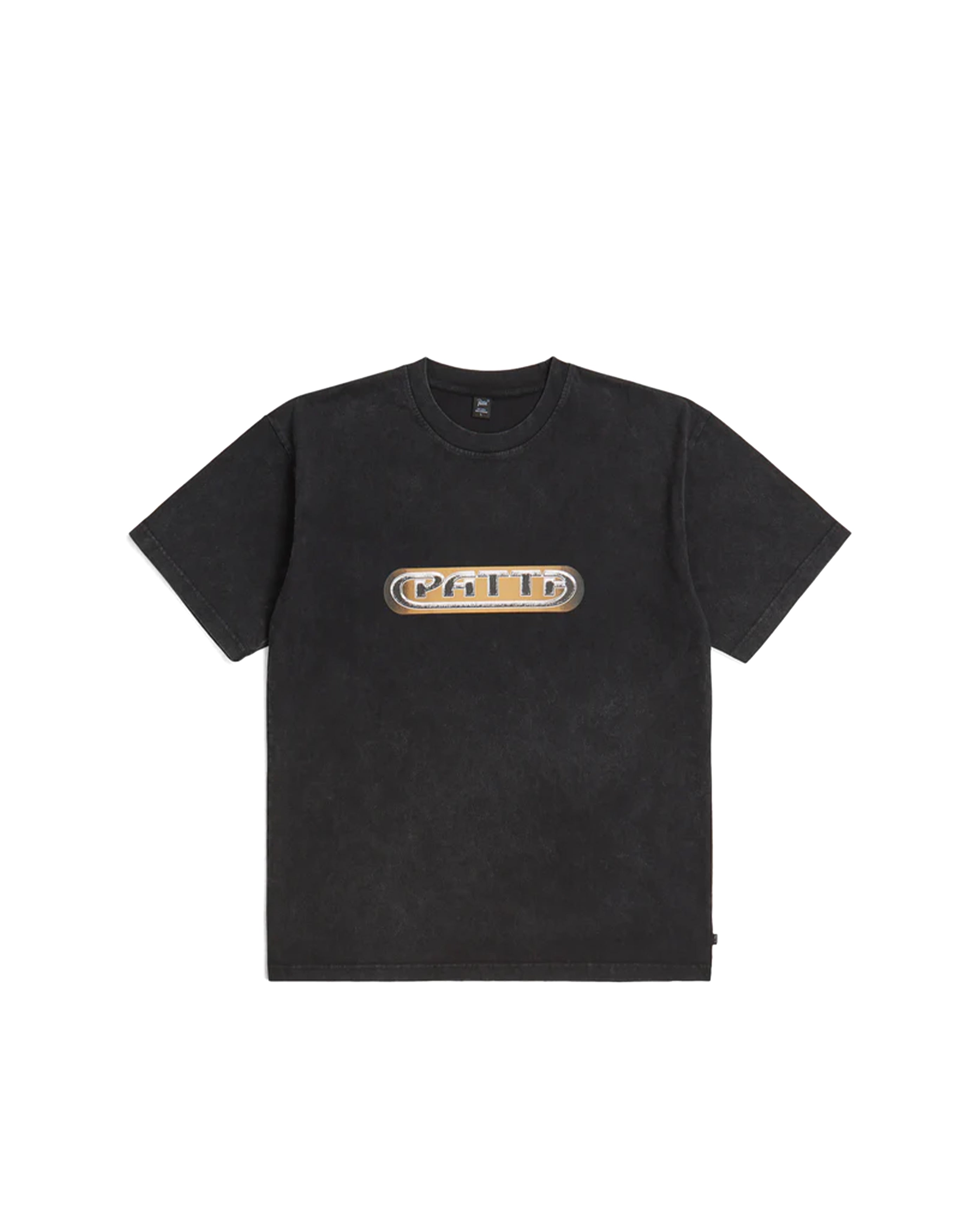 Gilded Acid Washed T-Shirt Black