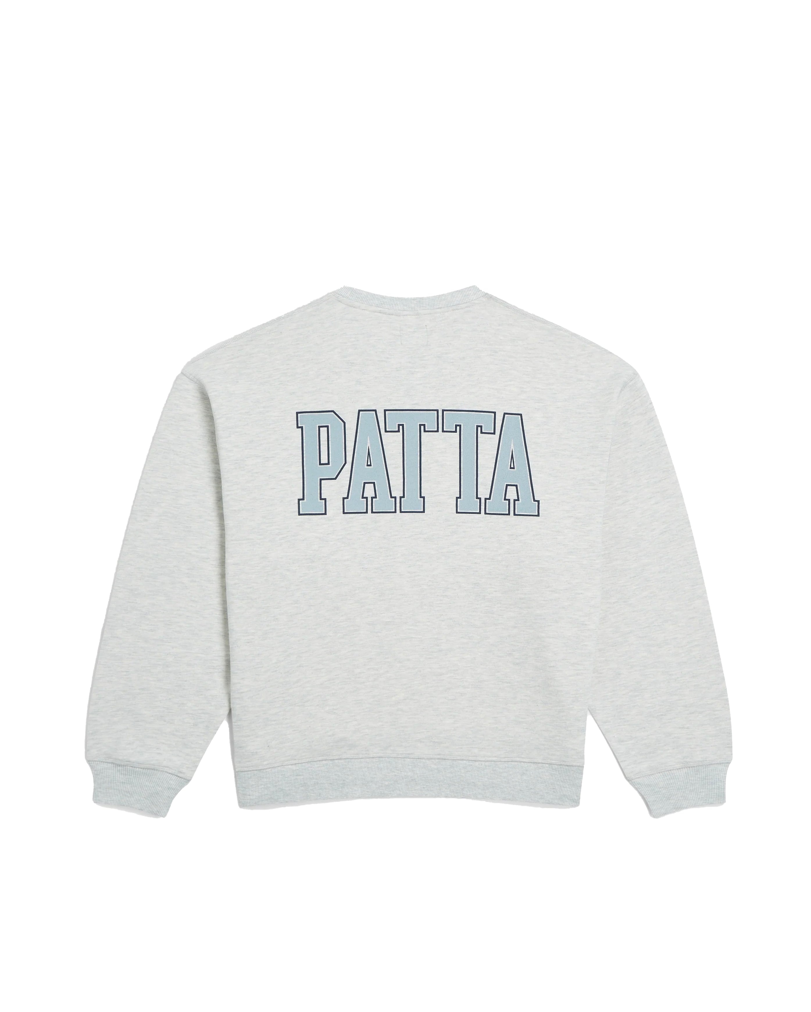 Patta-Marina Crewneck Sweater PT Light Grey Melange-Starcowparis