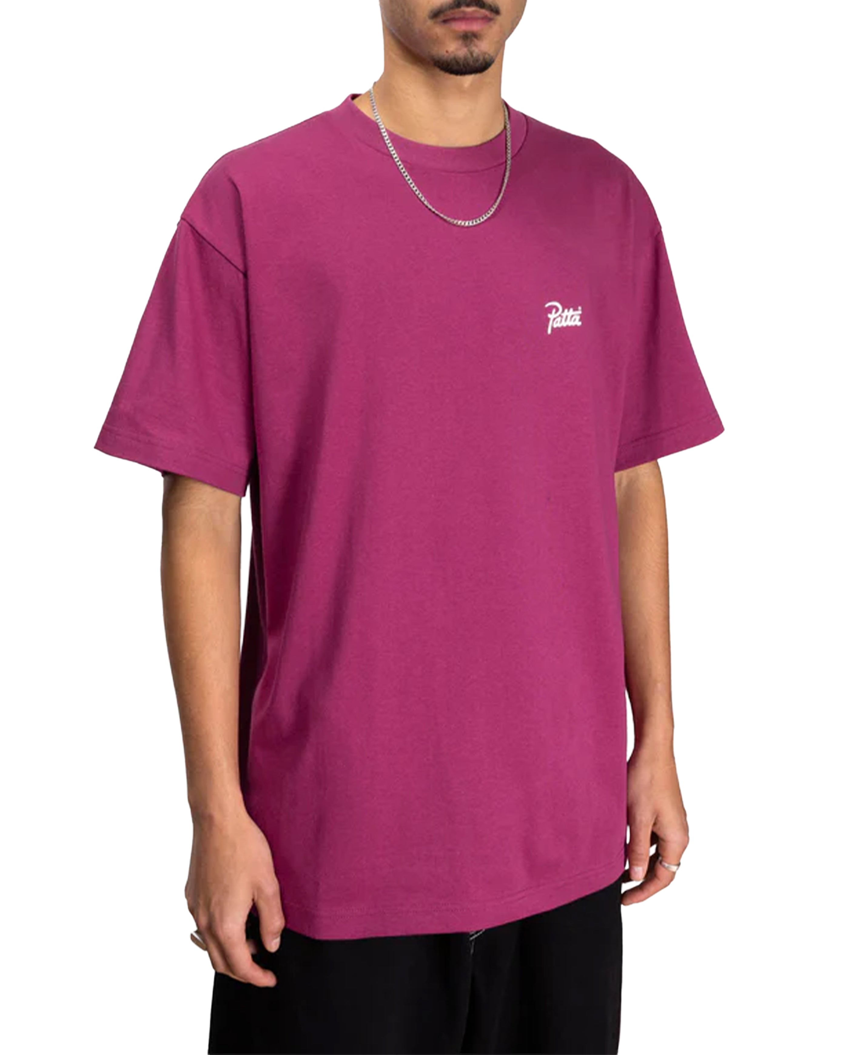 Patta-Script Logo T-Shirt Boysenberry-Starcowparis - Starcowparis - 2