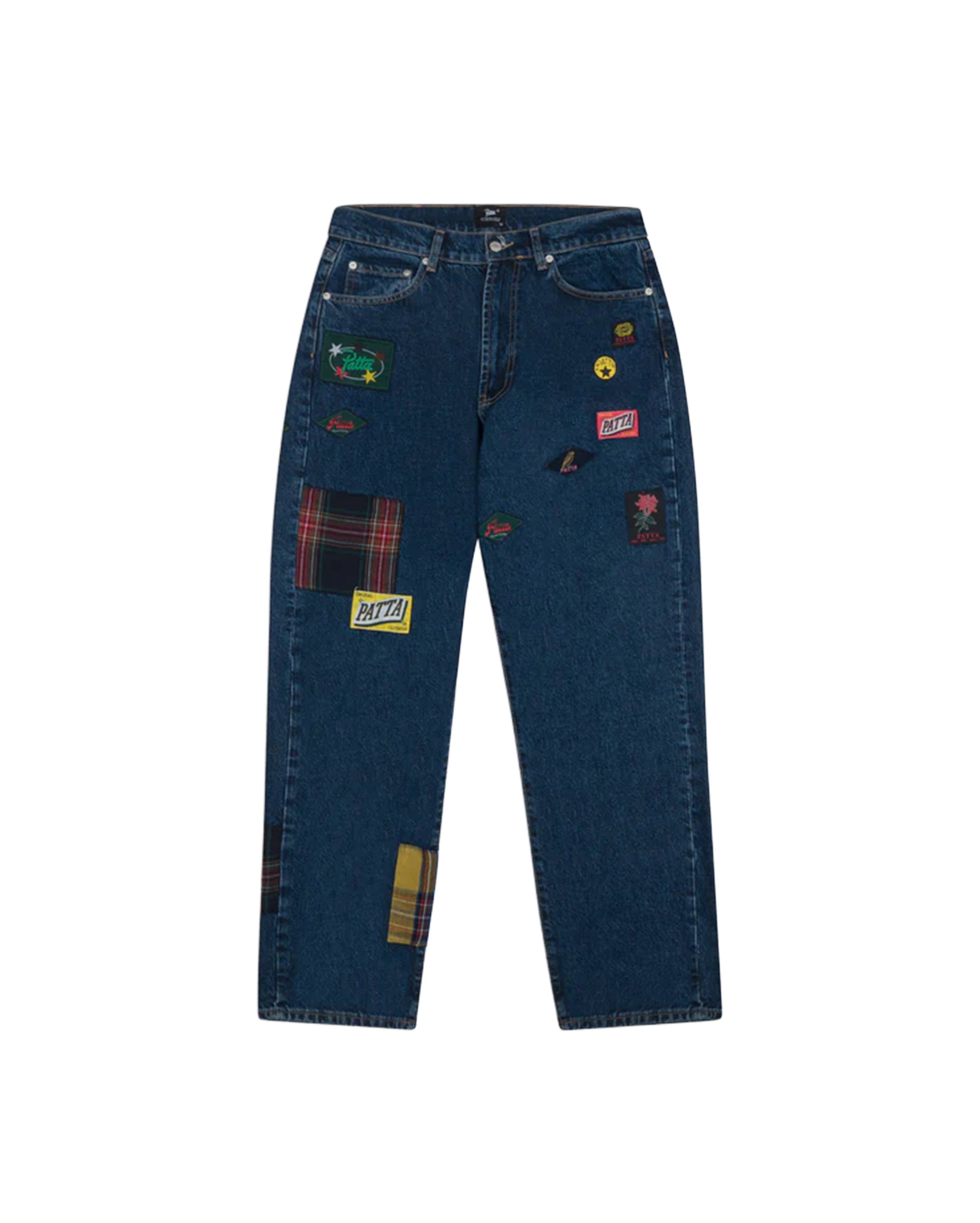 Patta-Whole Lotta Labels Denim Pants Light Blue Denim-Starcowparis