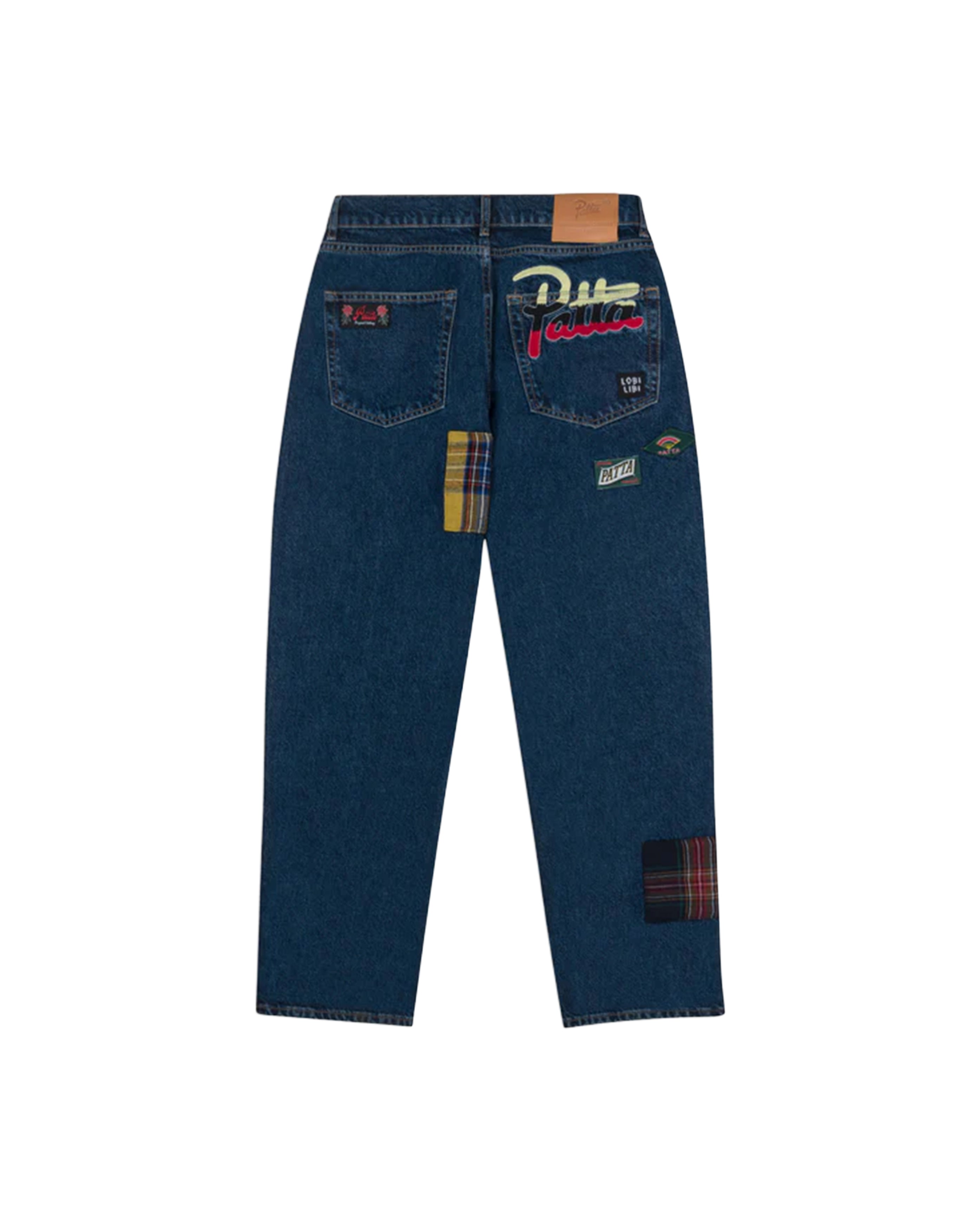 Patta-Whole Lotta Labels Denim Pants Light Blue Denim-Starcowparis