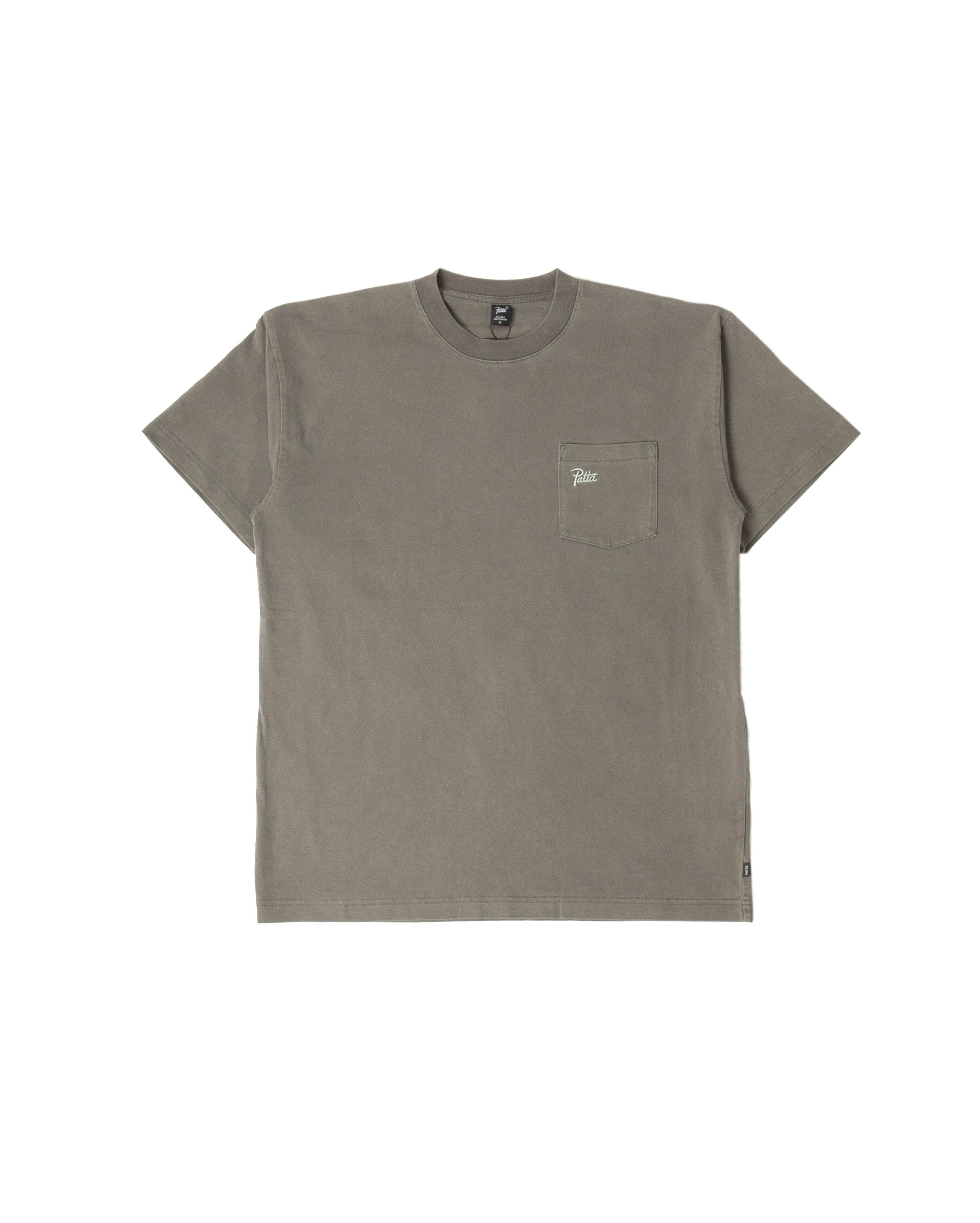 Basic Washed Pocket Tee Green