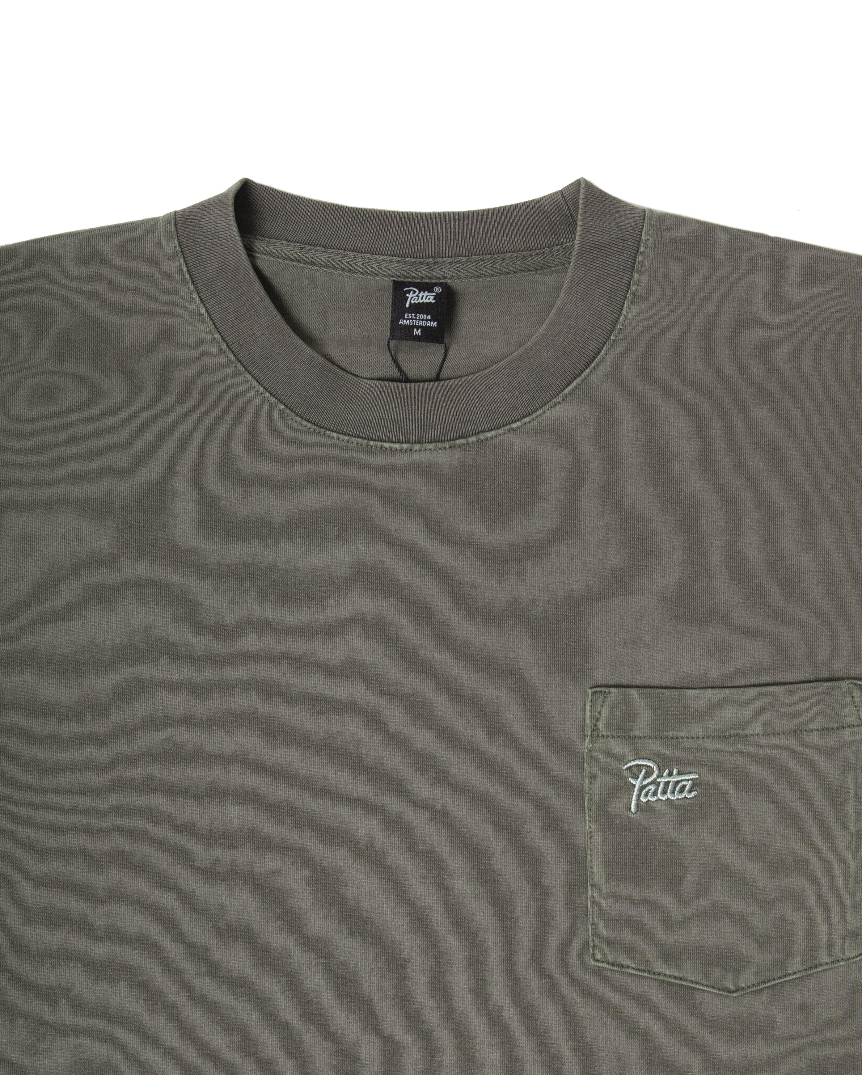 Basic Washed Pocket Tee Green