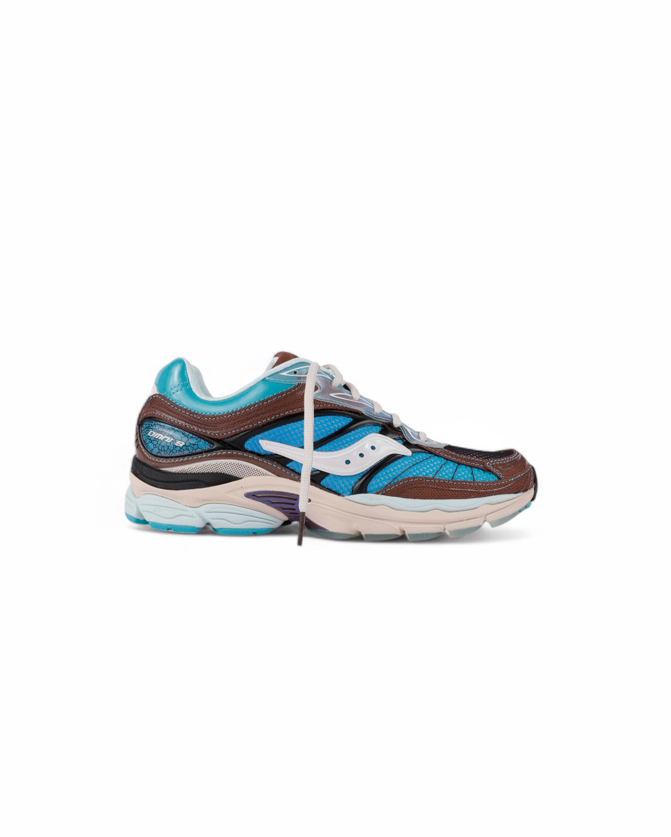 Saucony-X Footpatrol Progrid Omni 9 Blue Brown-Starcowparis - Starcowparis - 1