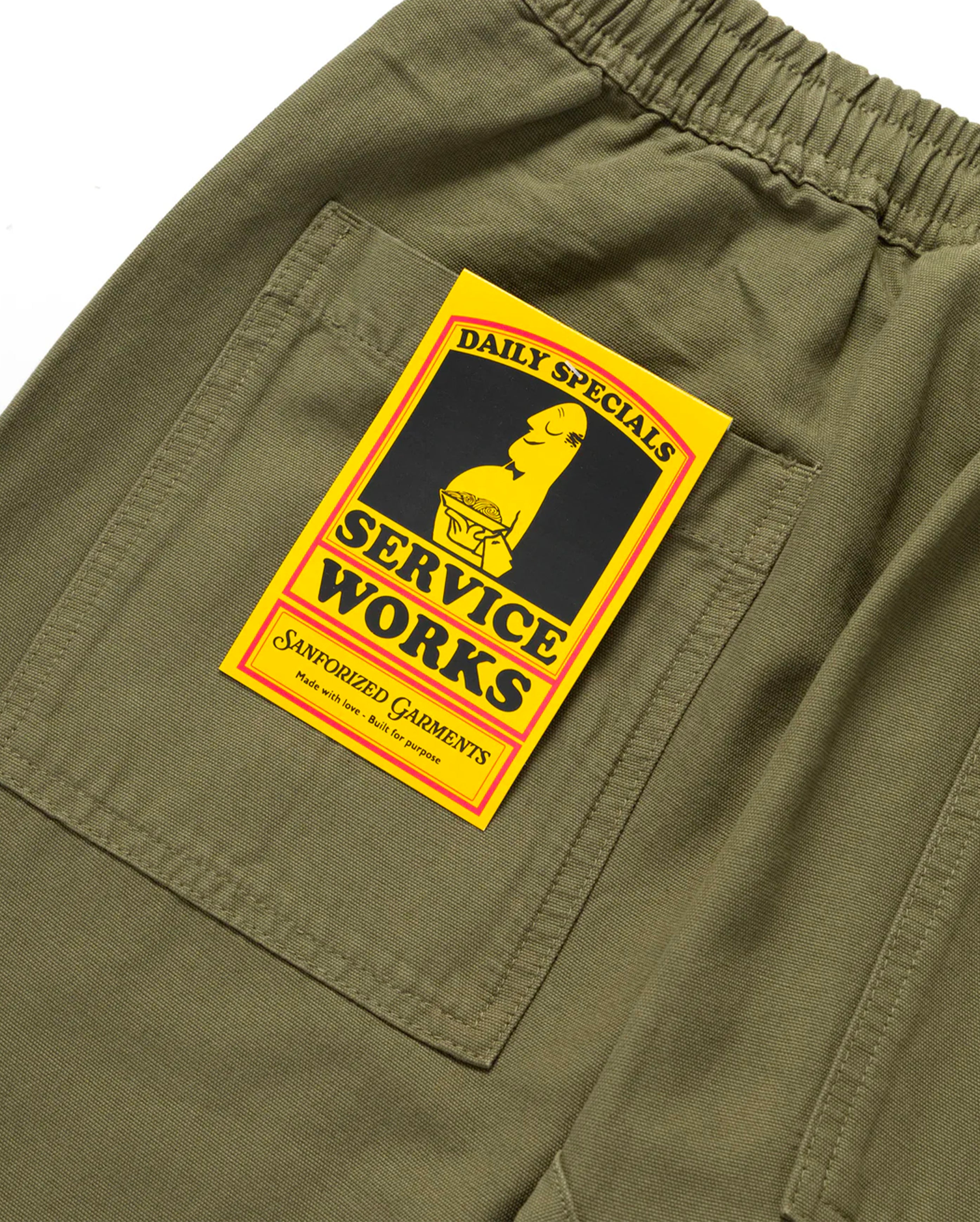 Service Works-Canvas Chef Pant Olive-Starcowparis