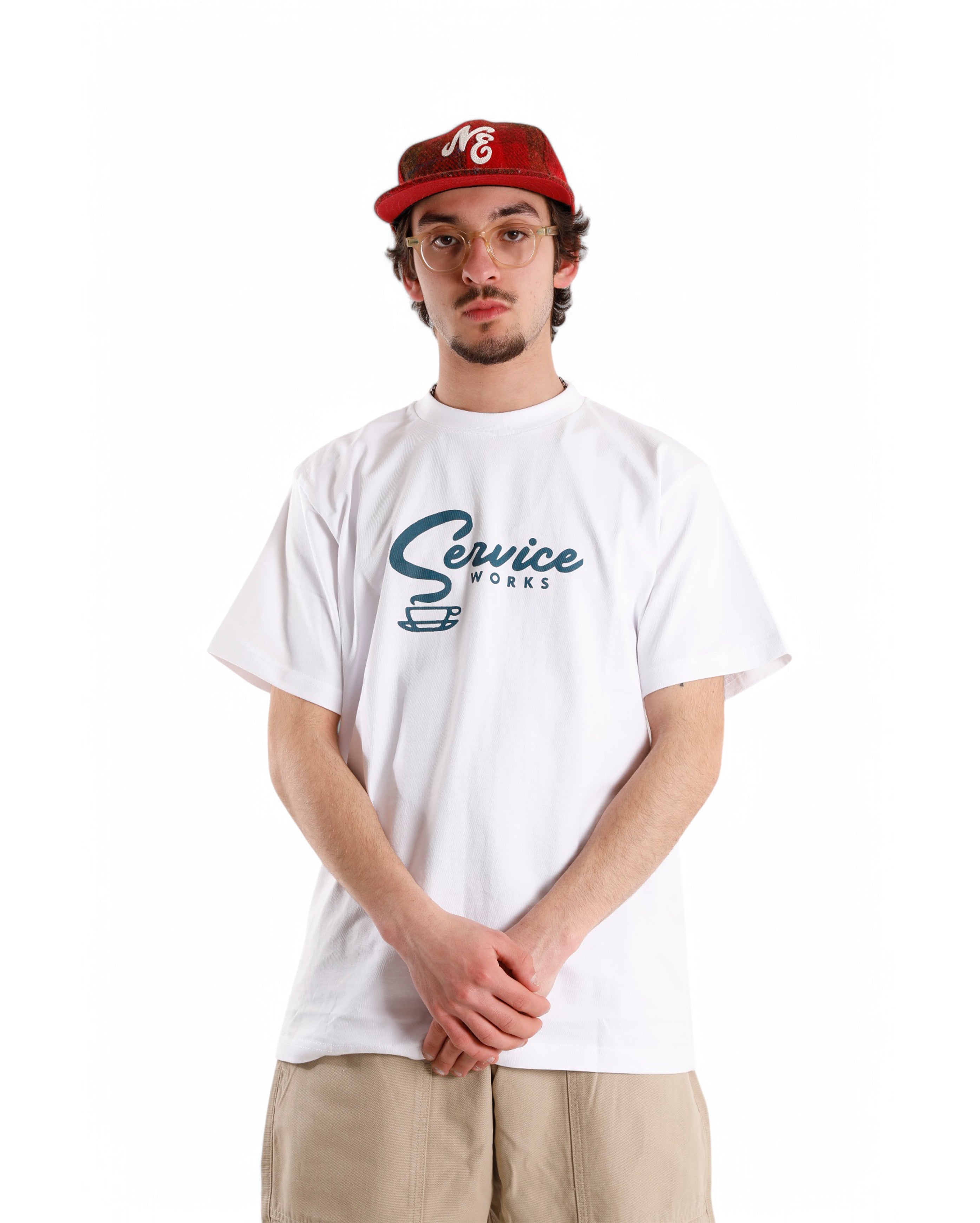 Service Works-Espresso Tee White-Starcowparis