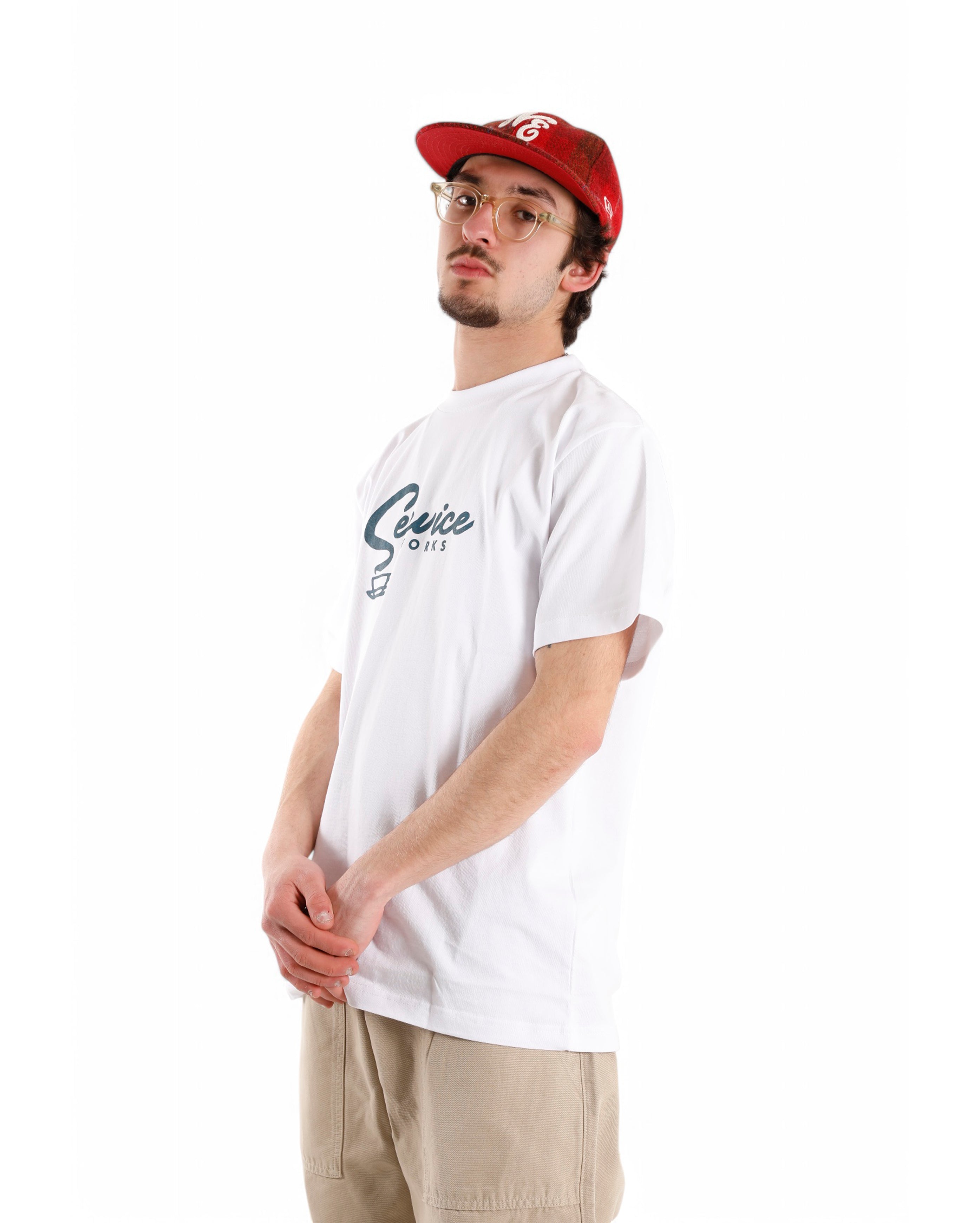 Service Works-Espresso Tee White-Starcowparis