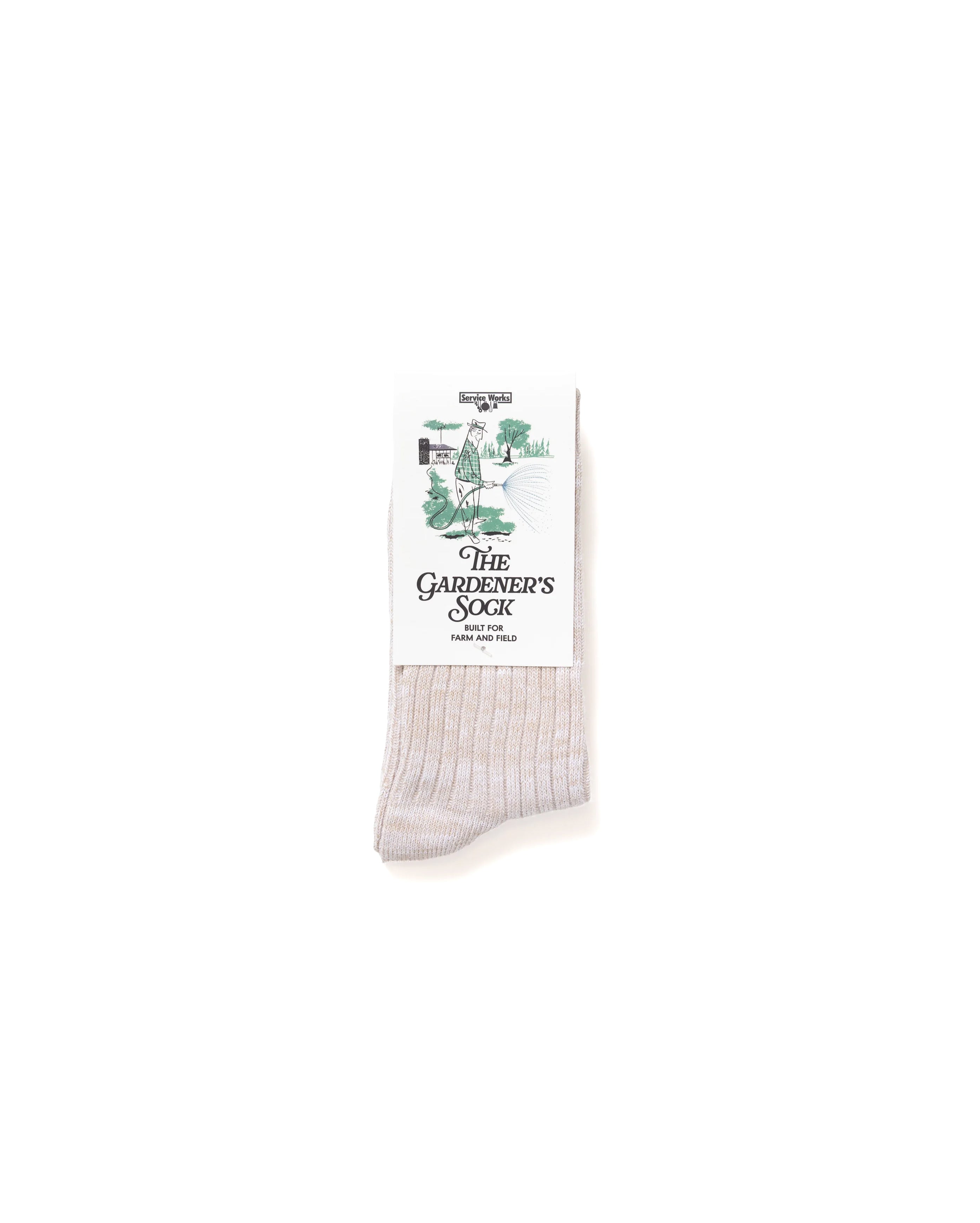 Gardener's Flecked Socks Beige - Starcowparis - 1