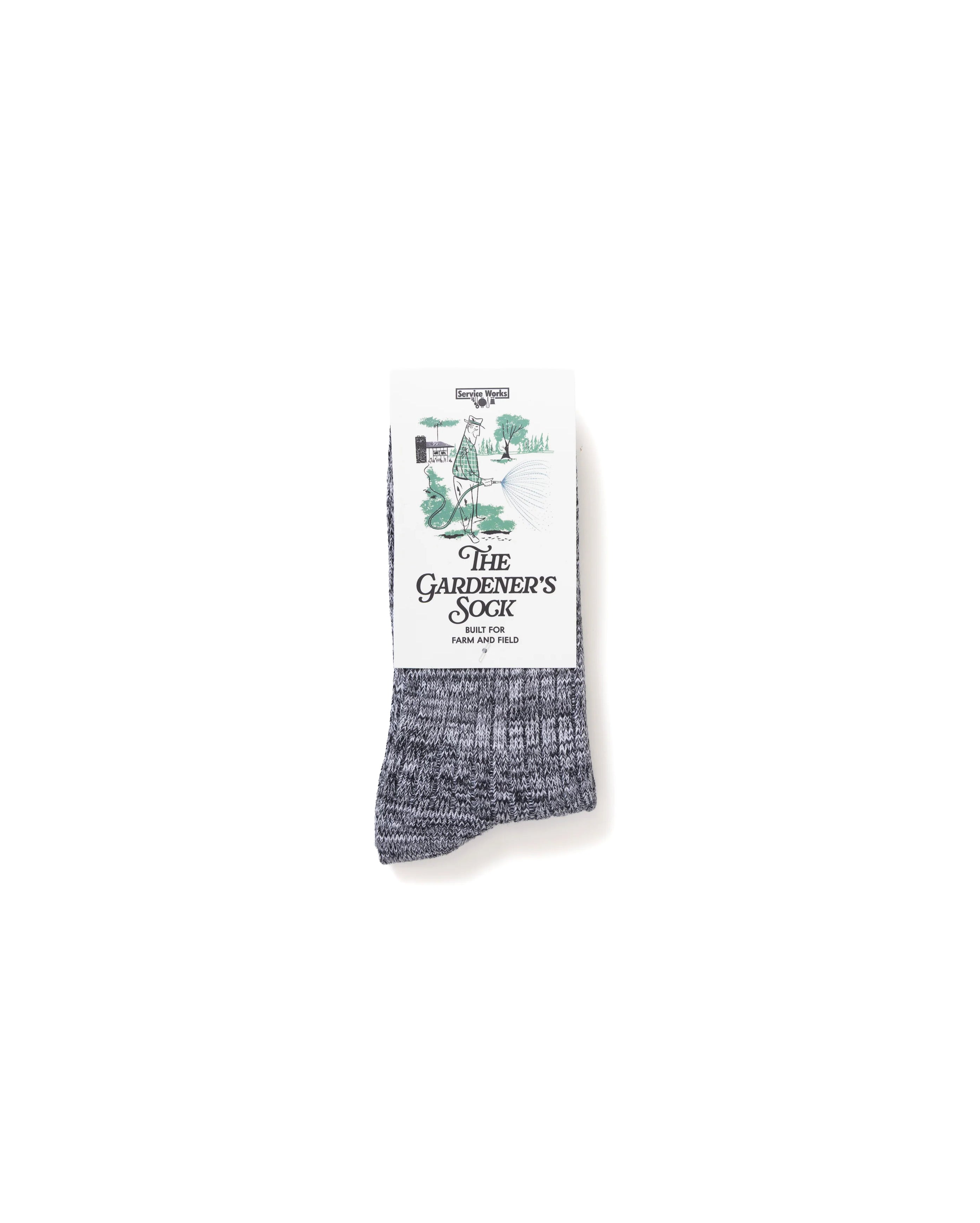 Gardener's Flecked Socks Black - Starcowparis - 1