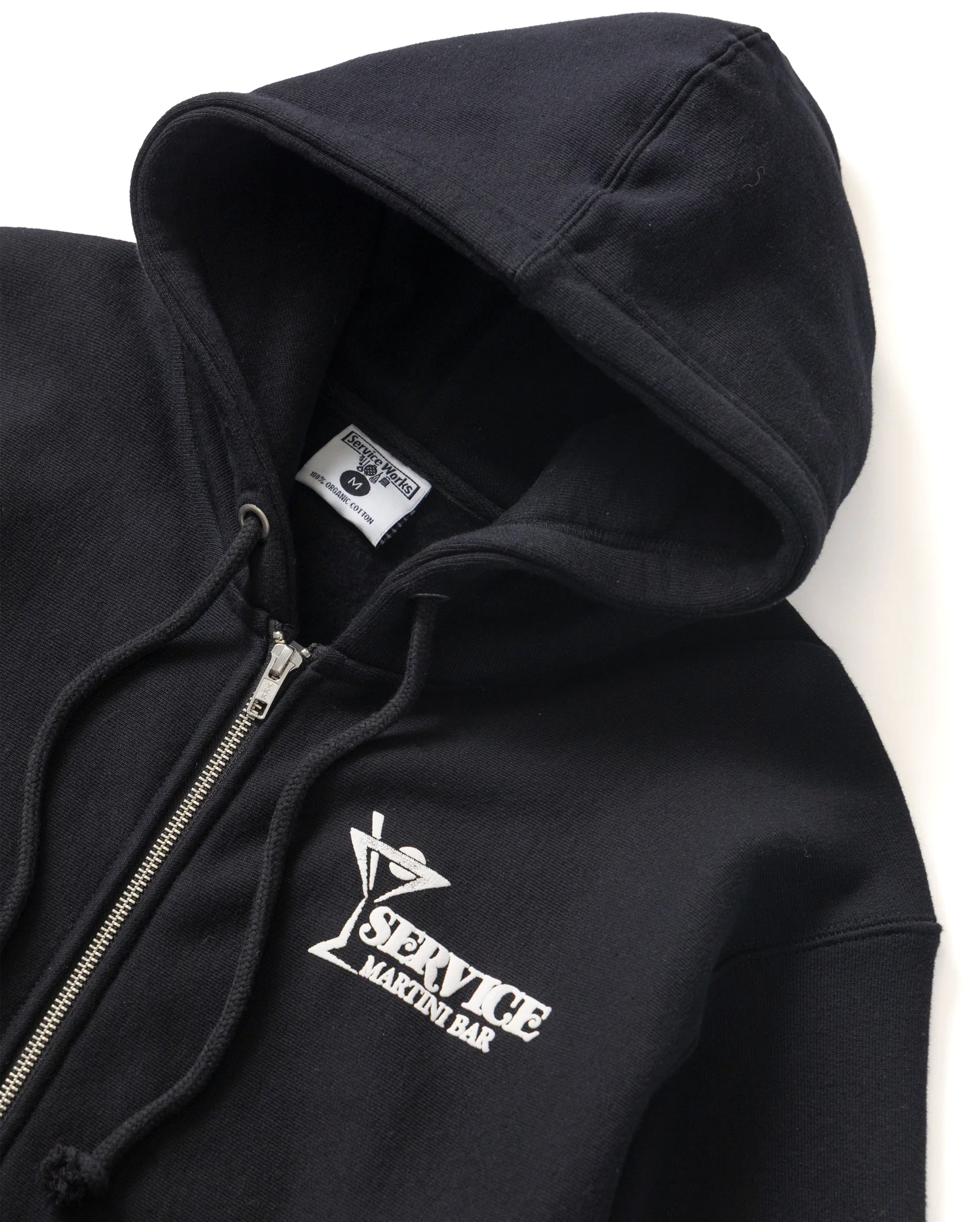 Martini Zipper Hoodie Black