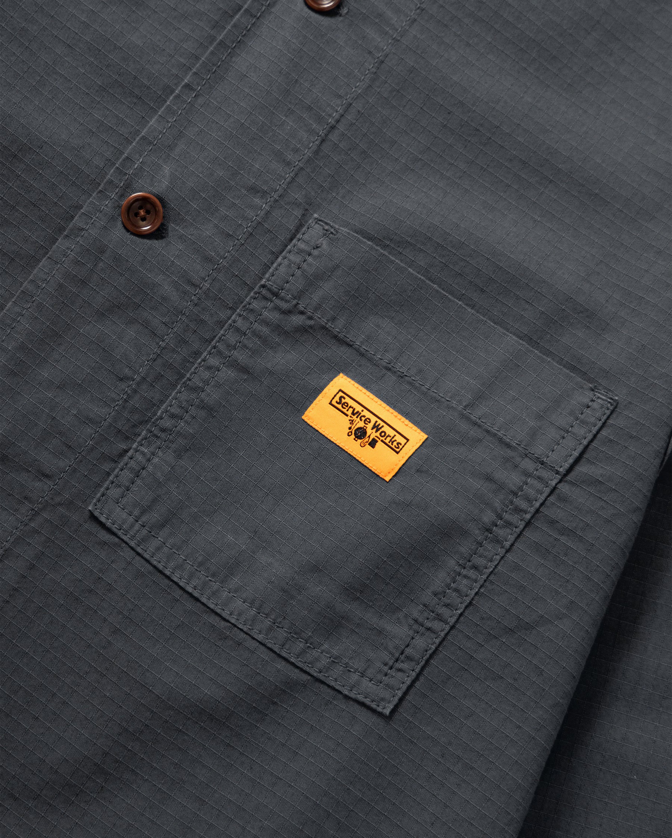 Service Works-Ripstop FOH Jacket Washed Black-Starcowparis