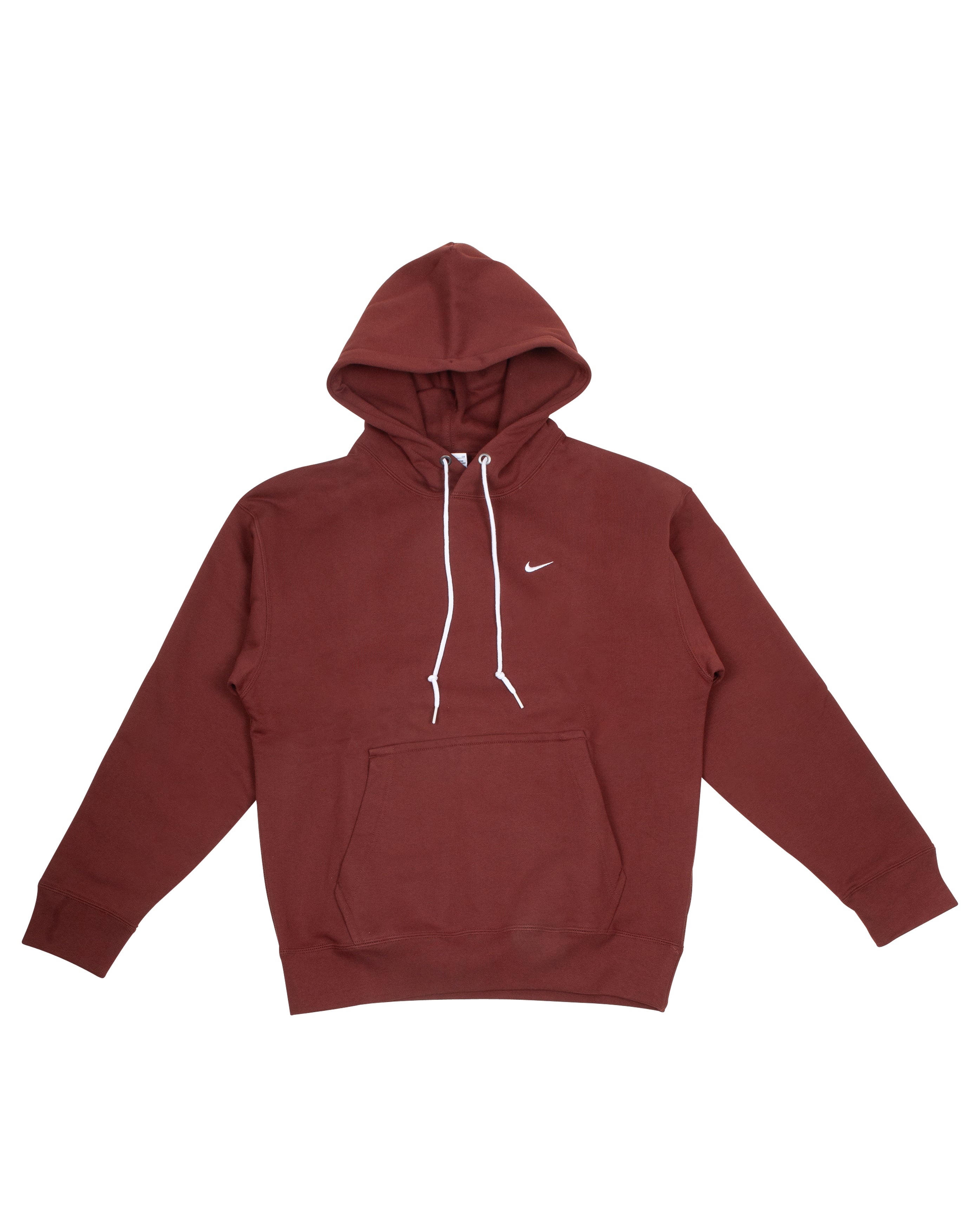 Solo Swoosh Fleece Hoodie Dark Pony White - Starcowparis