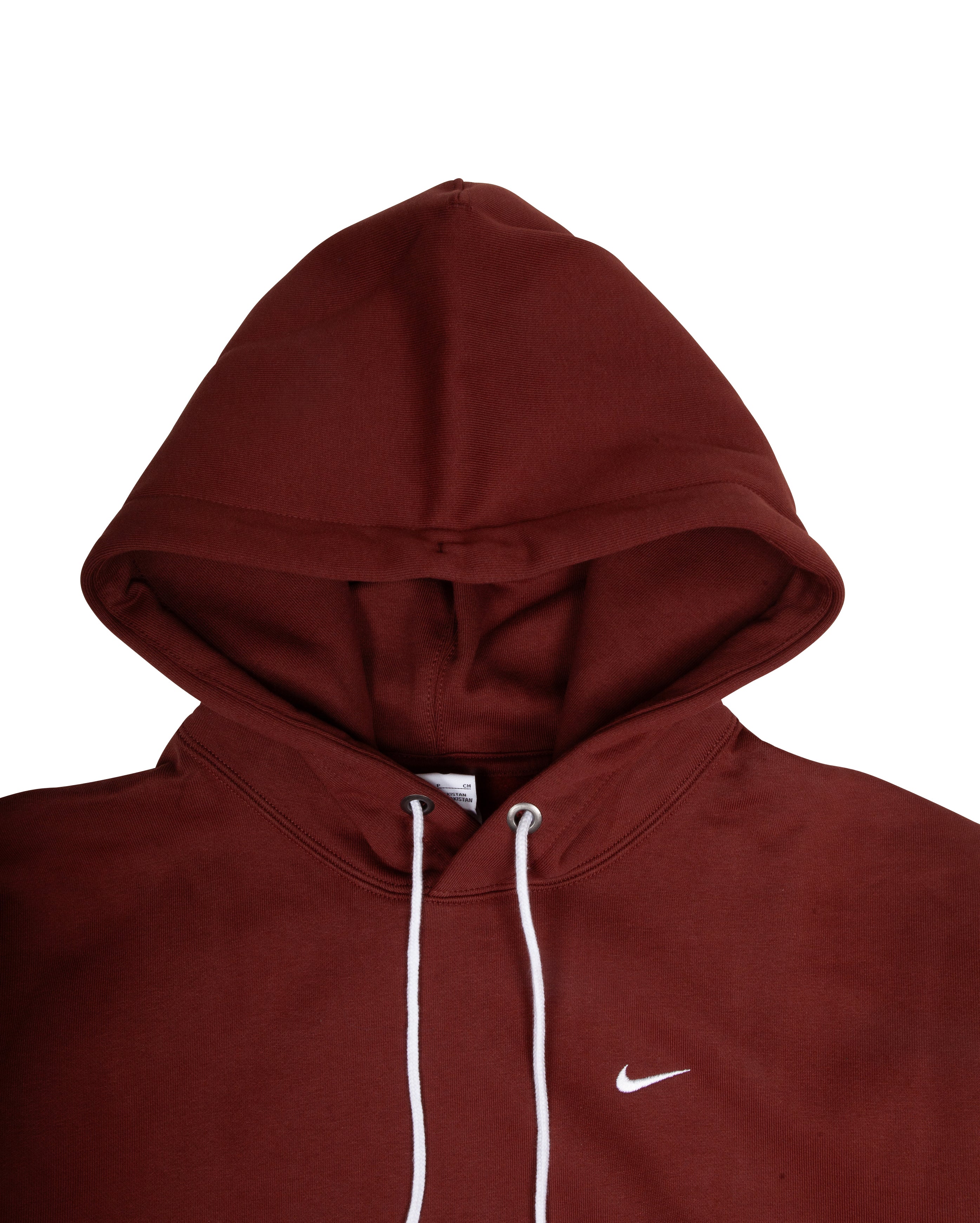 Solo Swoosh Fleece Hoodie Dark Pony White - Starcowparis